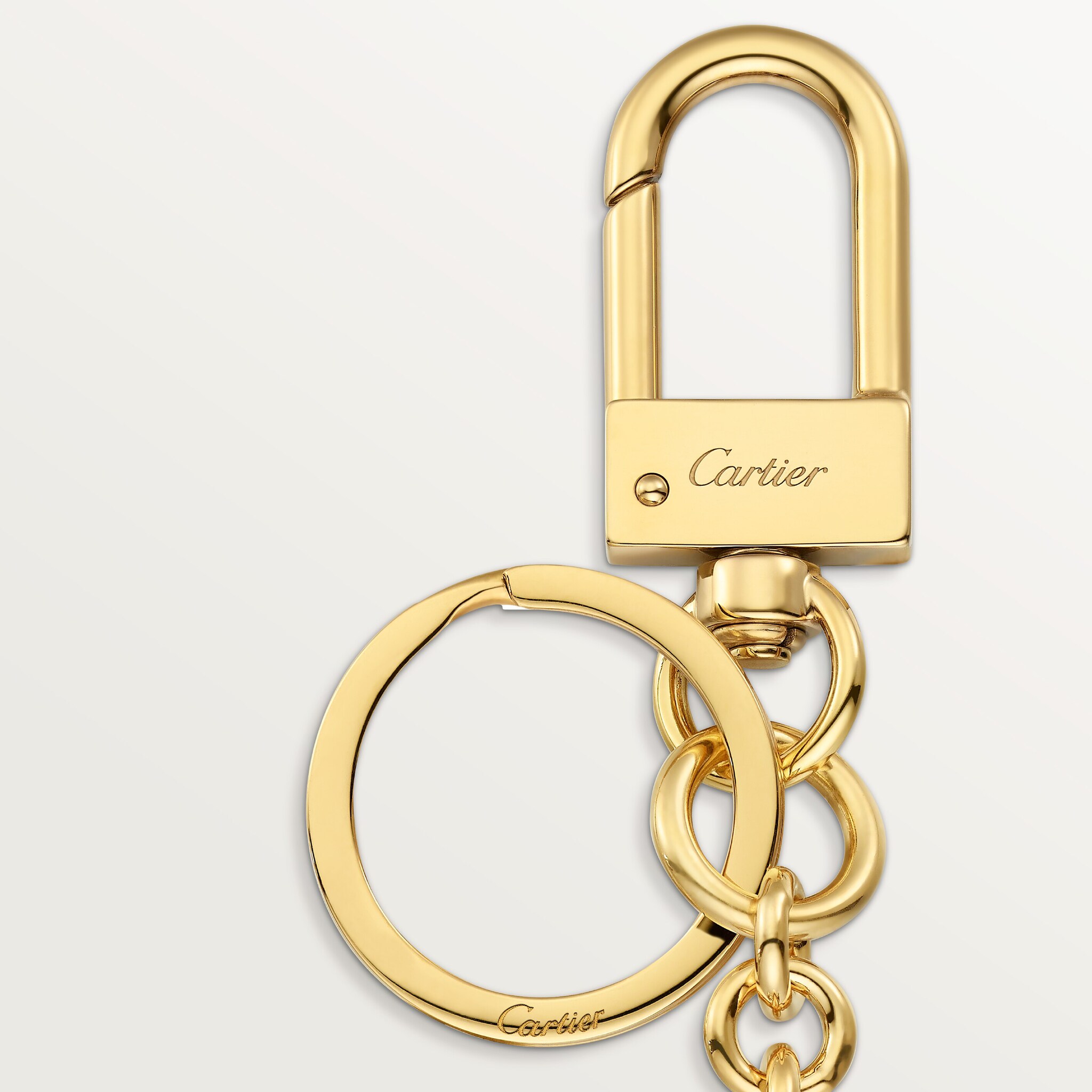 Diabolo de Cartier key ring with wax seal motif