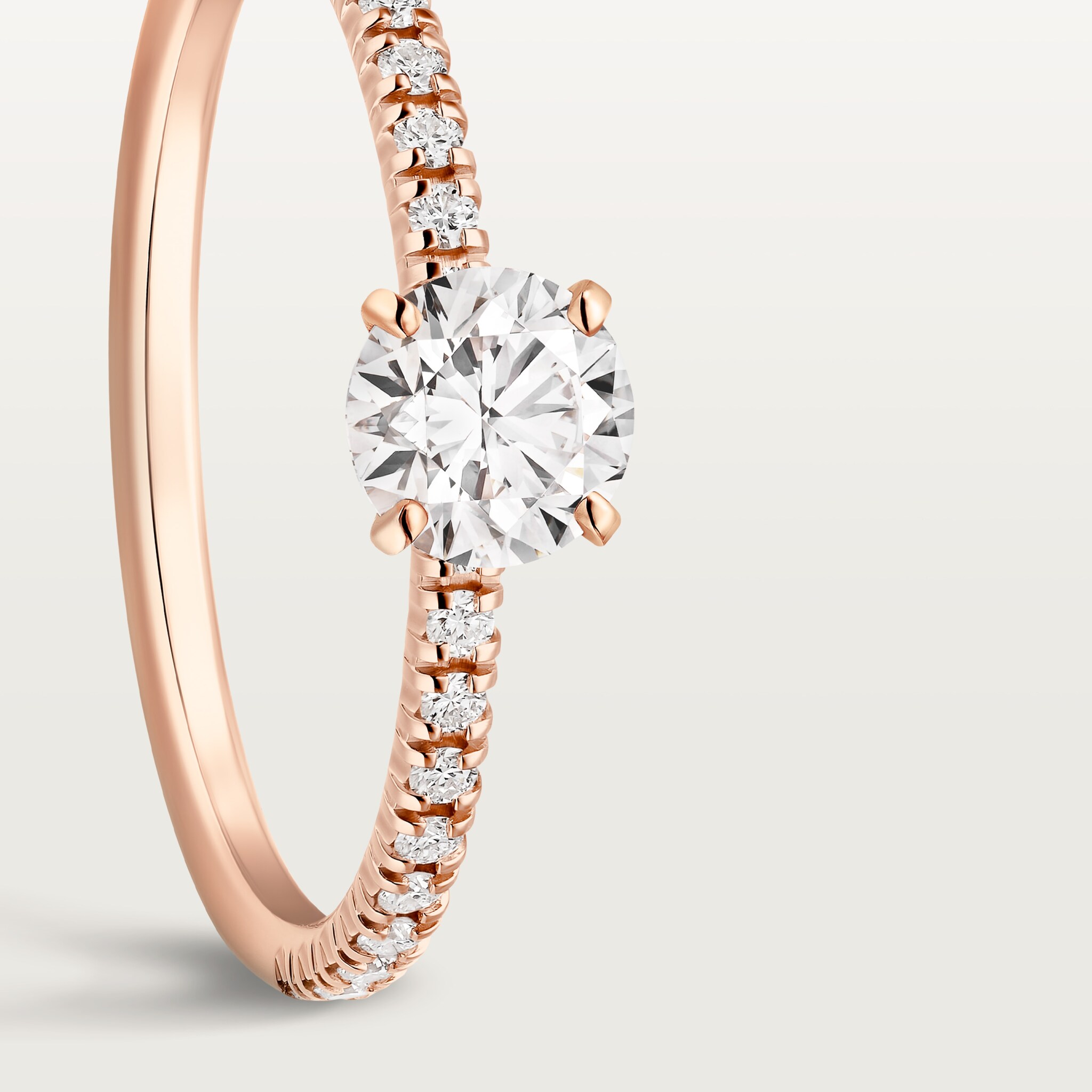 Etincelle de Cartier solitaire, brilliant-cut diamond, paved , image 8