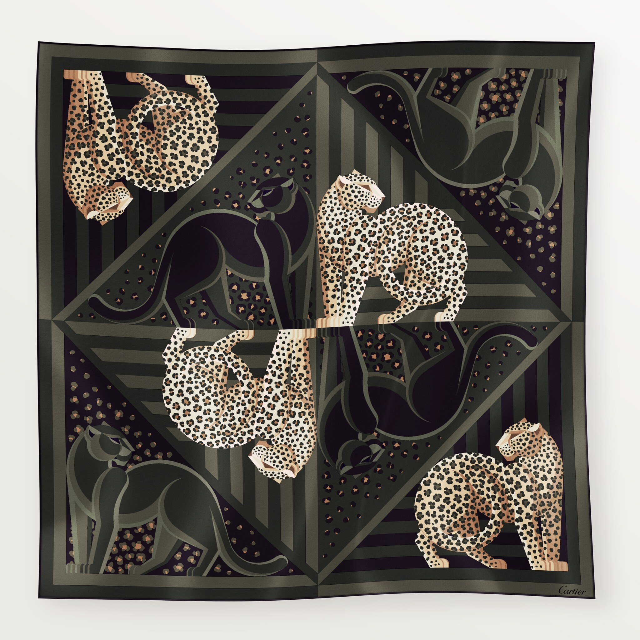 90 scarf, Panth&egrave;re Illusion