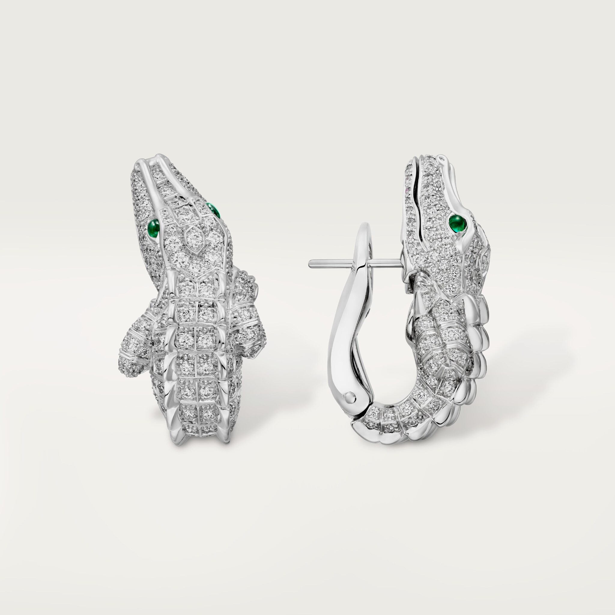 Faune et Flore de Cartier earrings, paved