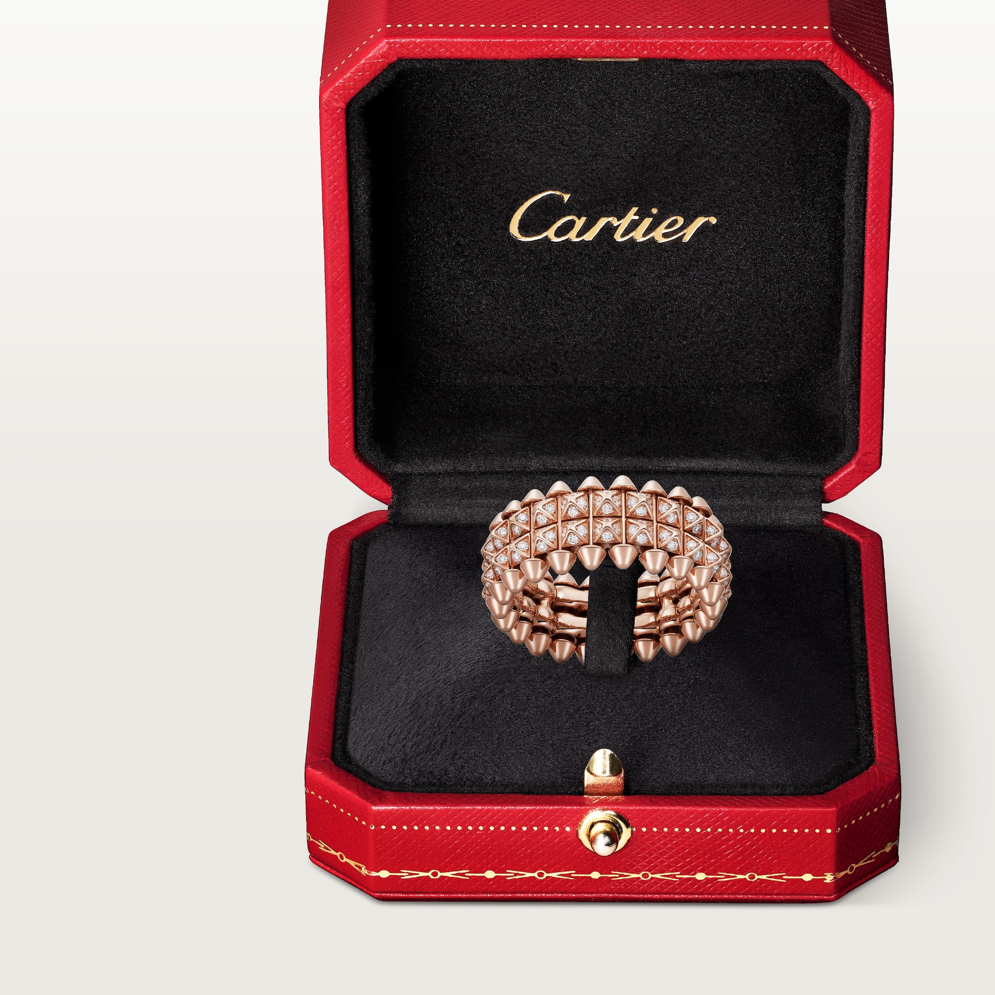 Clash de Cartier ring, double row, paved, image 7