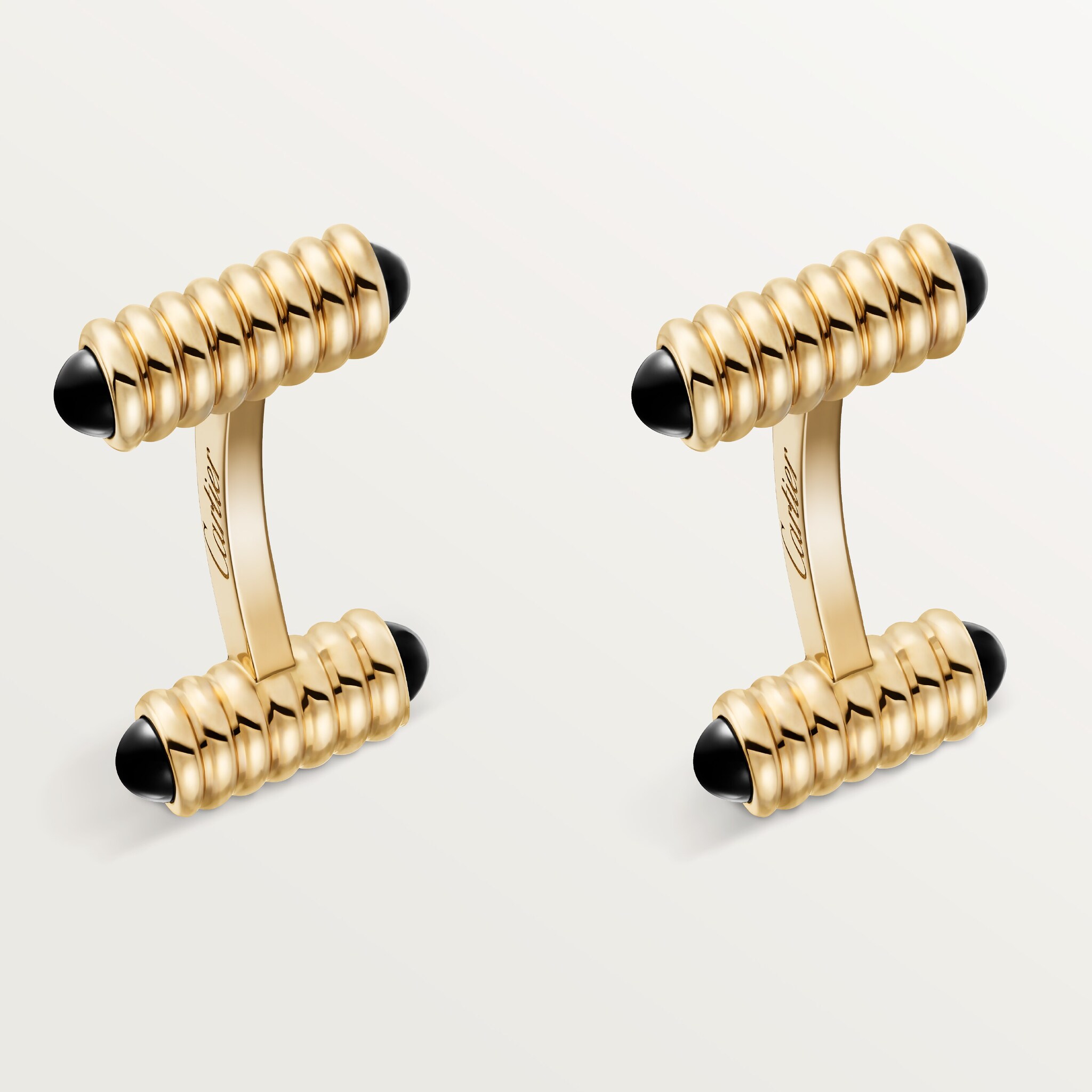 Cufflinks with spring motif