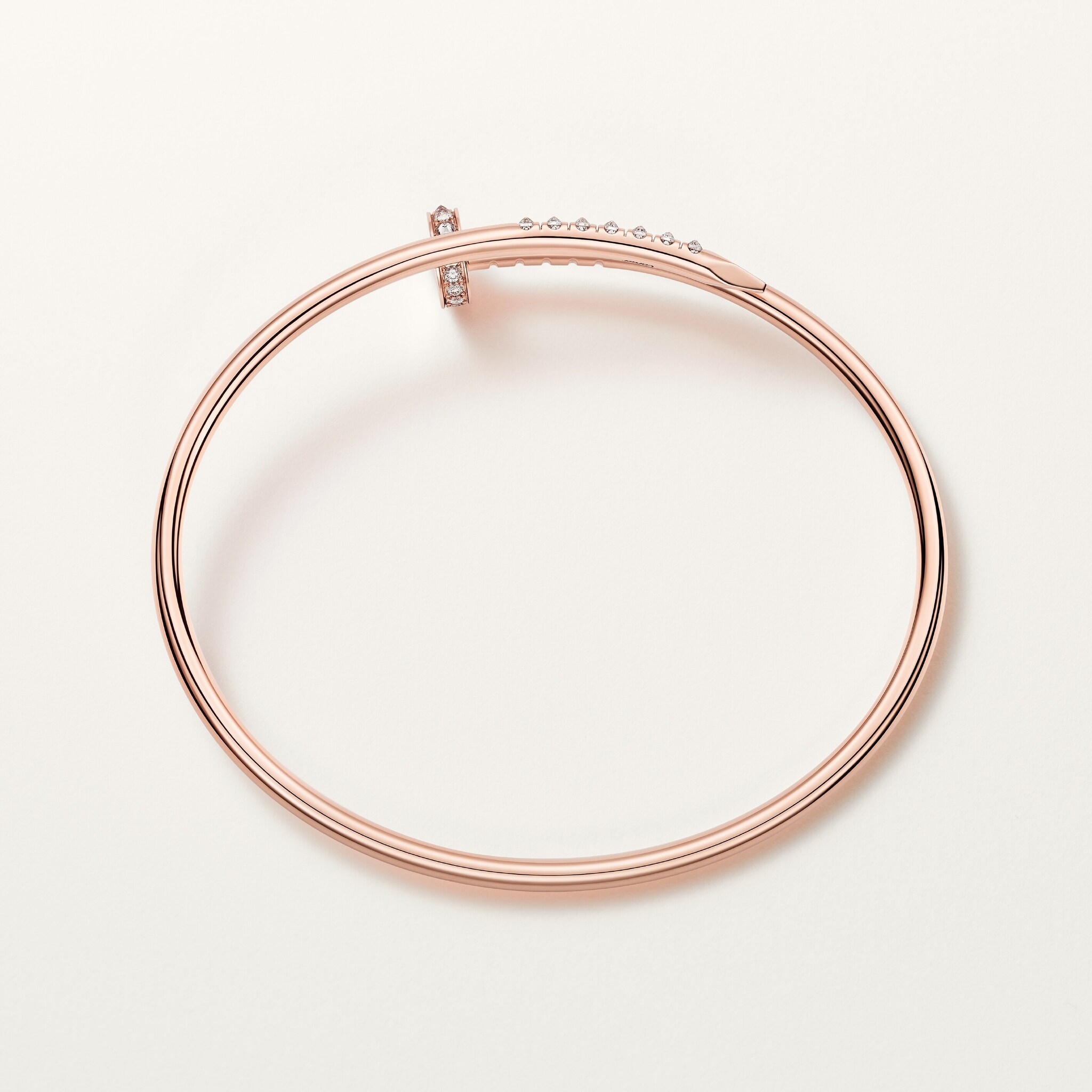 Juste un Clou bracelet, small model, reverse-set diamonds, image 5