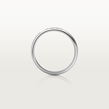 C de Cartier wedding band, 3 mm width, 1 diamond C de Cartier wedding band, 3 mm width, 1 diamond