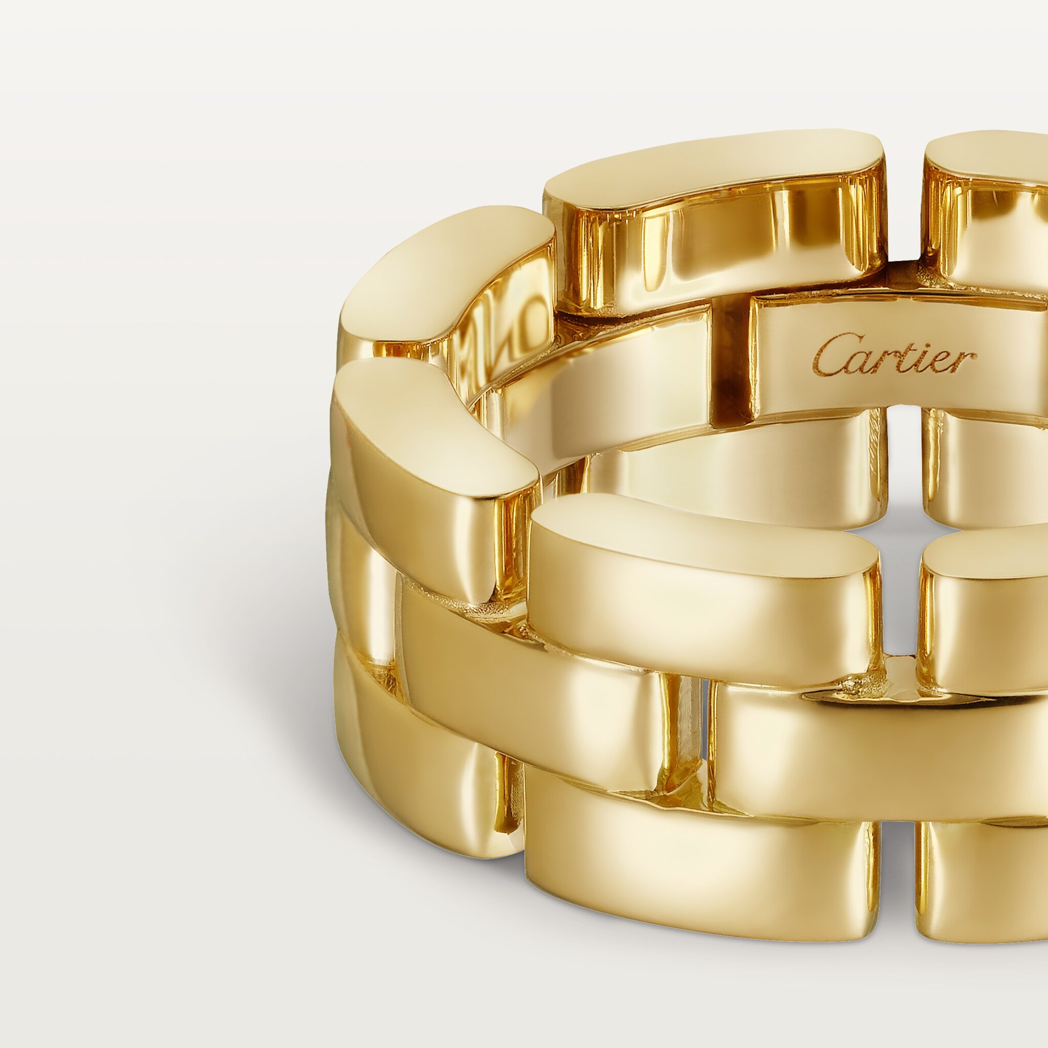 Maillon Panth&egrave;re ring, triple row, image 5