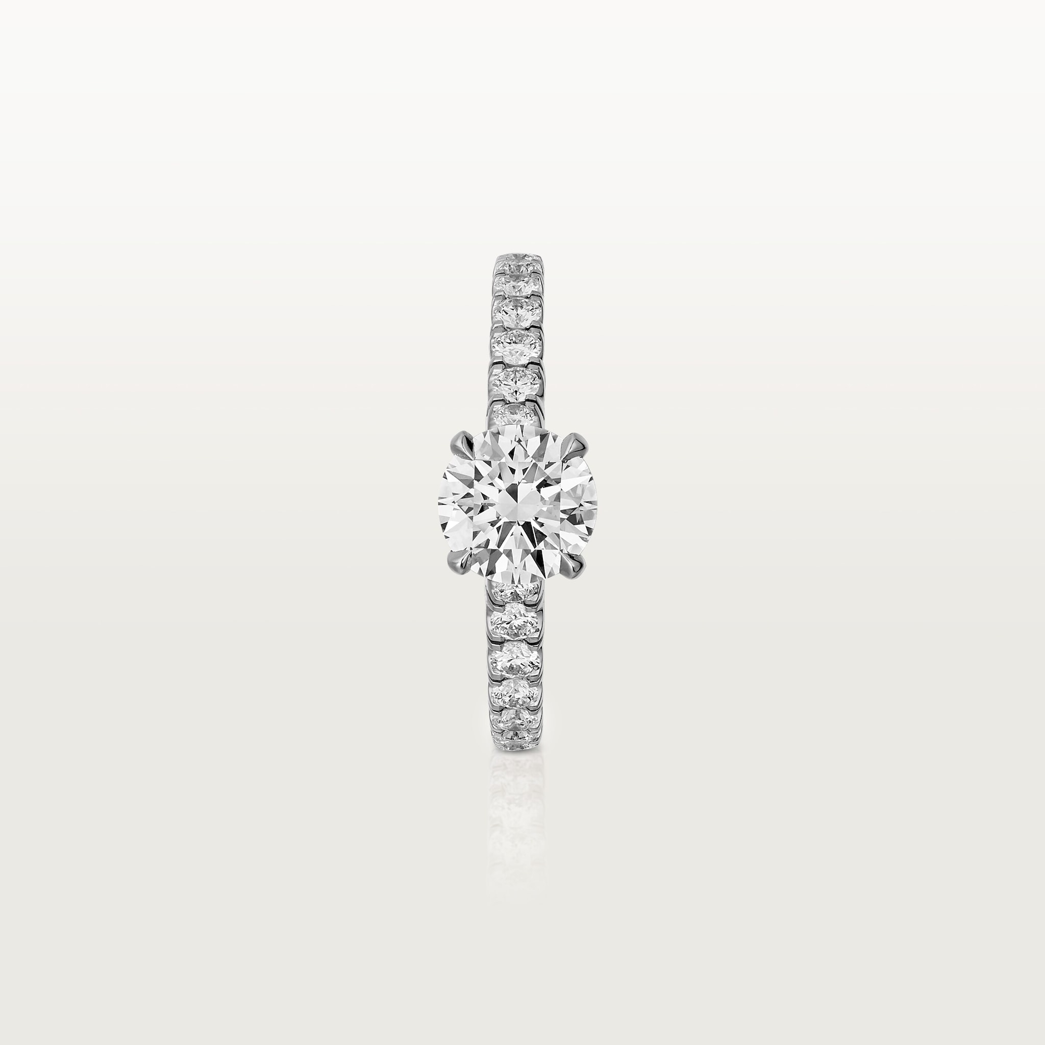 1895 solitaire, brilliant-cut diamond, paved , image 7