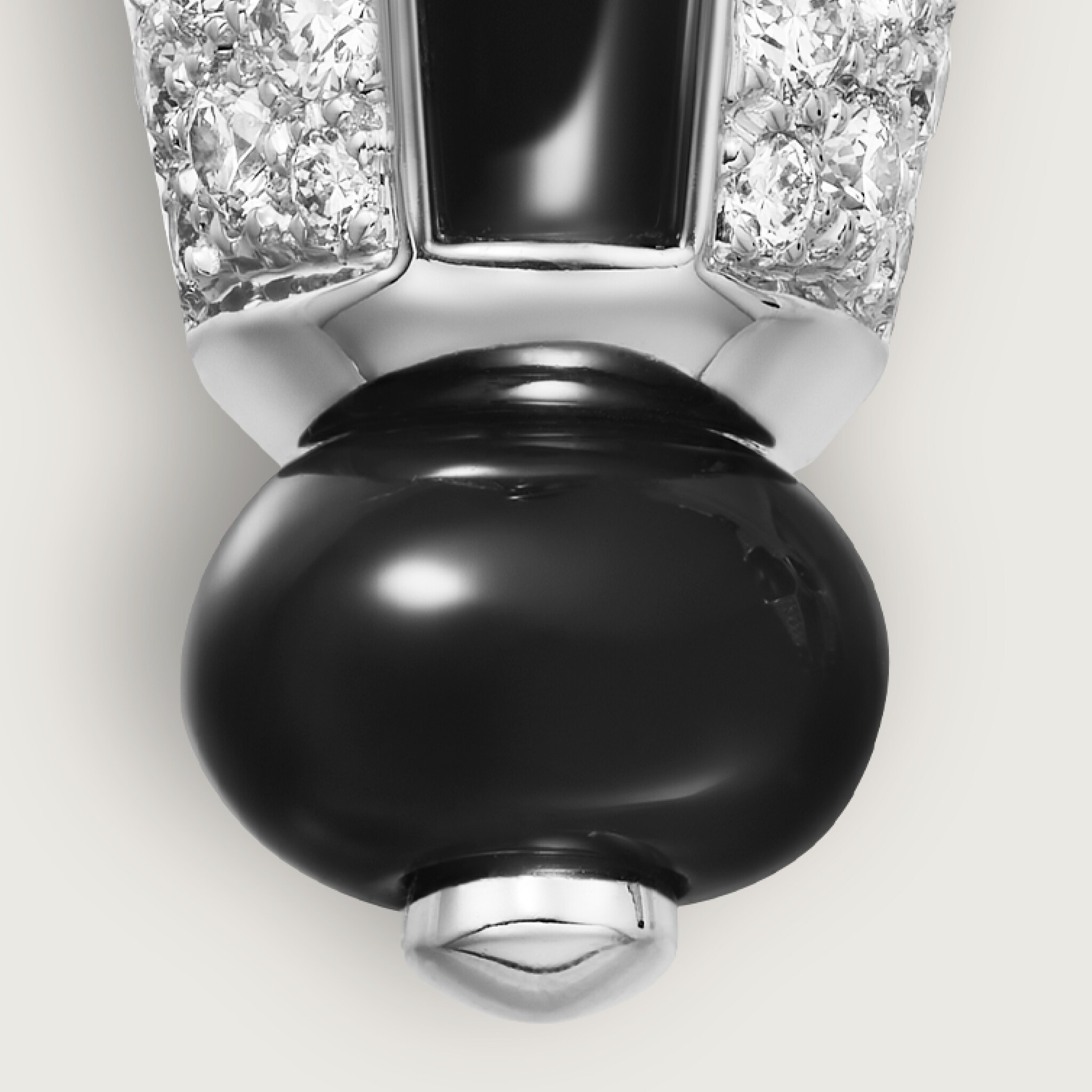 Beaut&eacute;s du Monde stud earrings, rubellite, paved , image 6