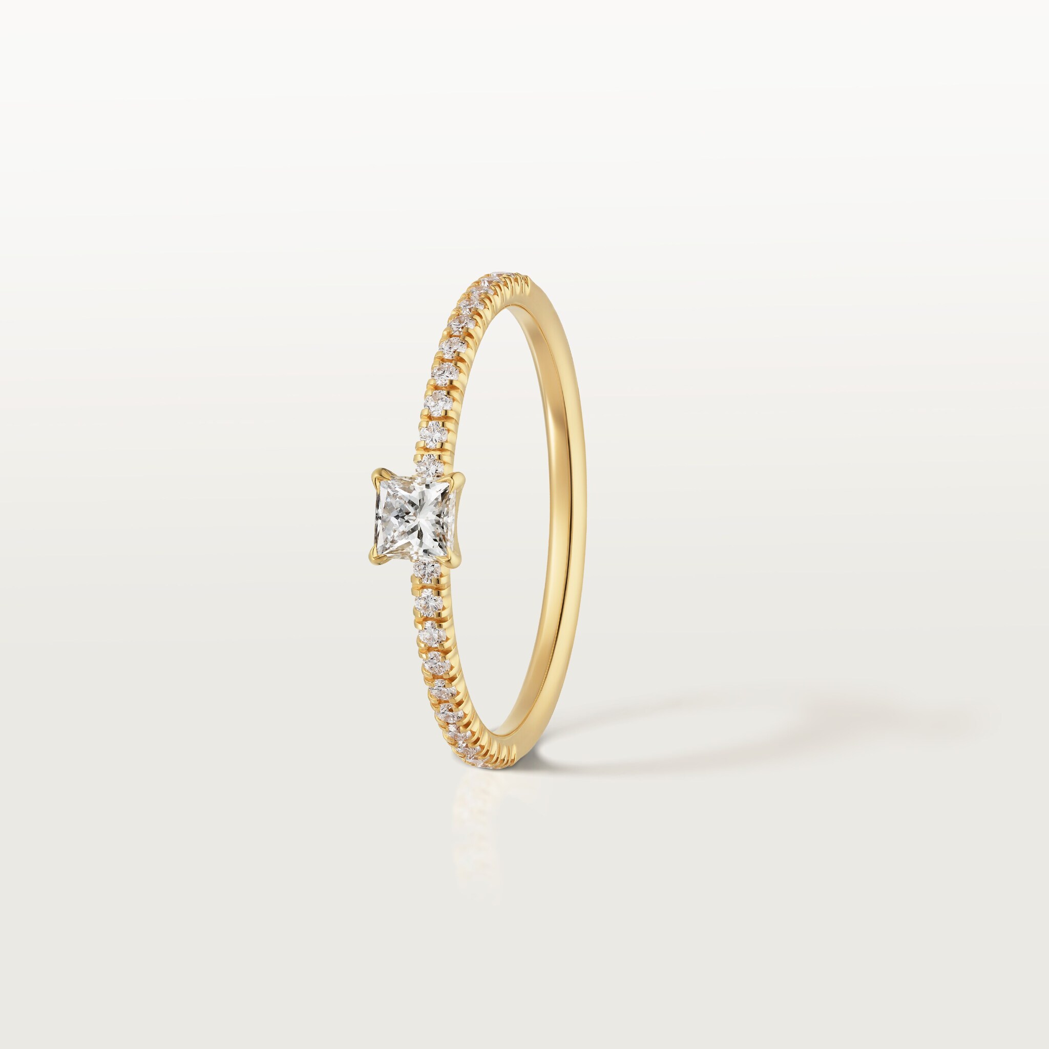 Etincelle de Cartier ring, princess-cut diamond, paved, image 9