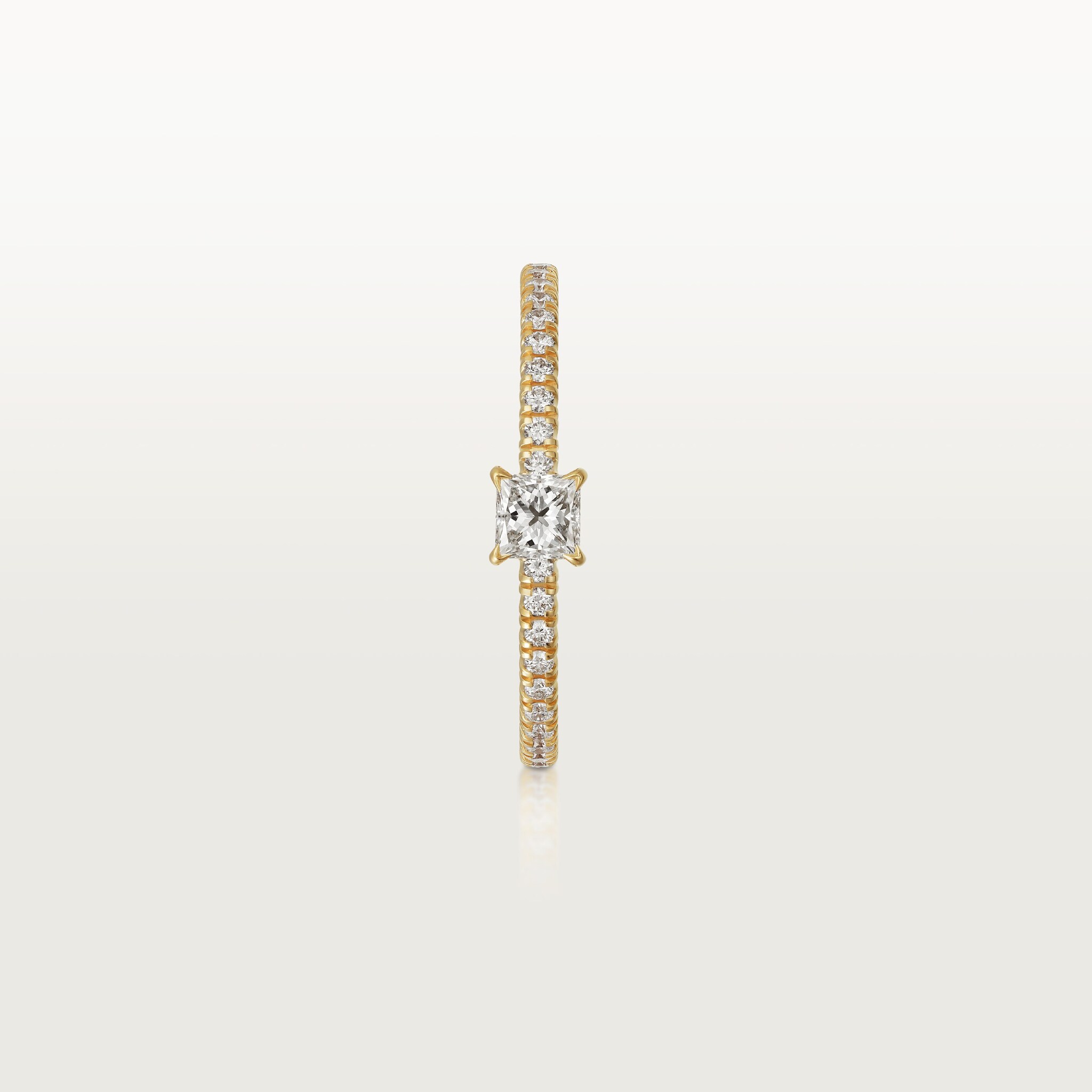 Etincelle de Cartier ring, princess-cut diamond, paved, image 7