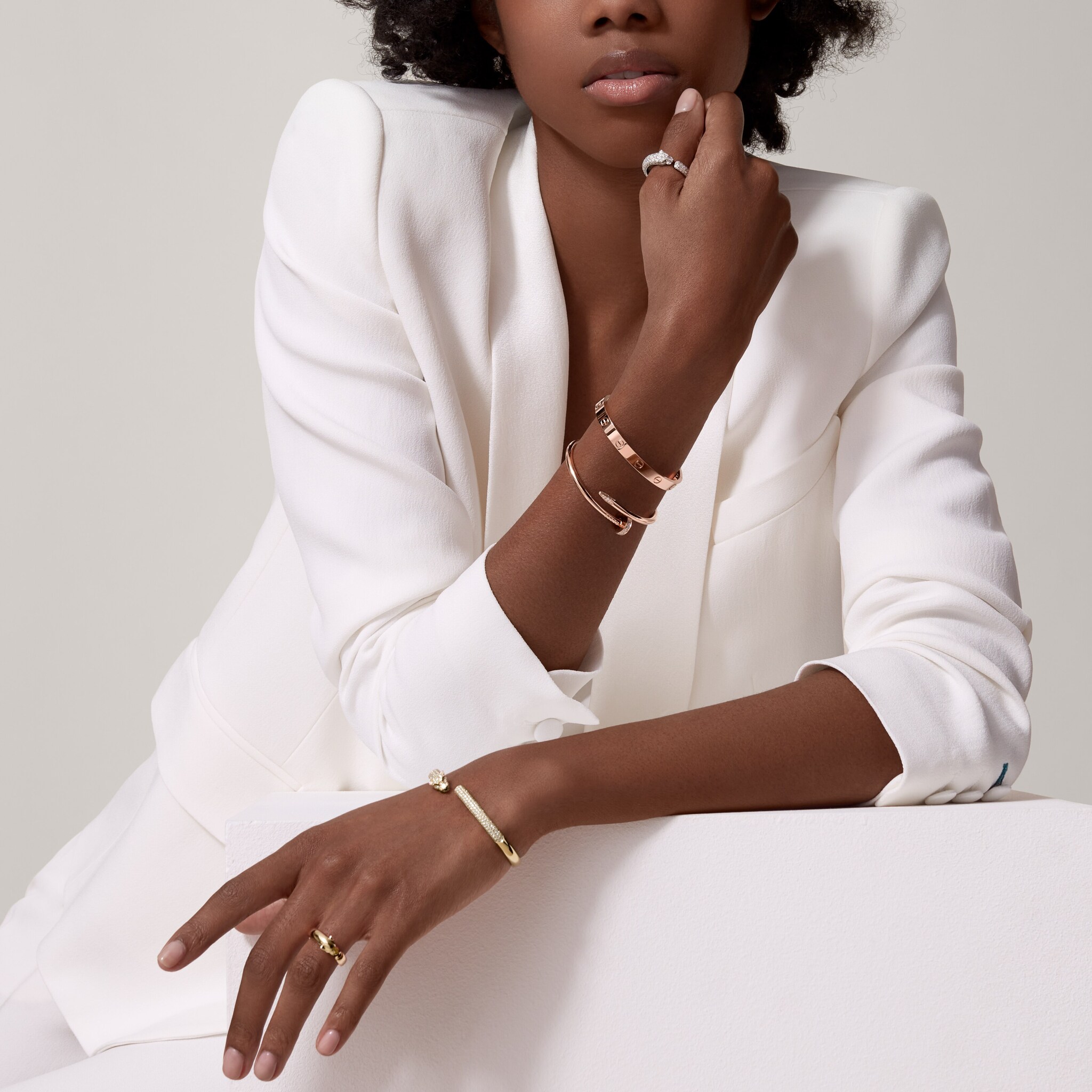 Panth&egrave;re de Cartier bracelet, small model, paved 