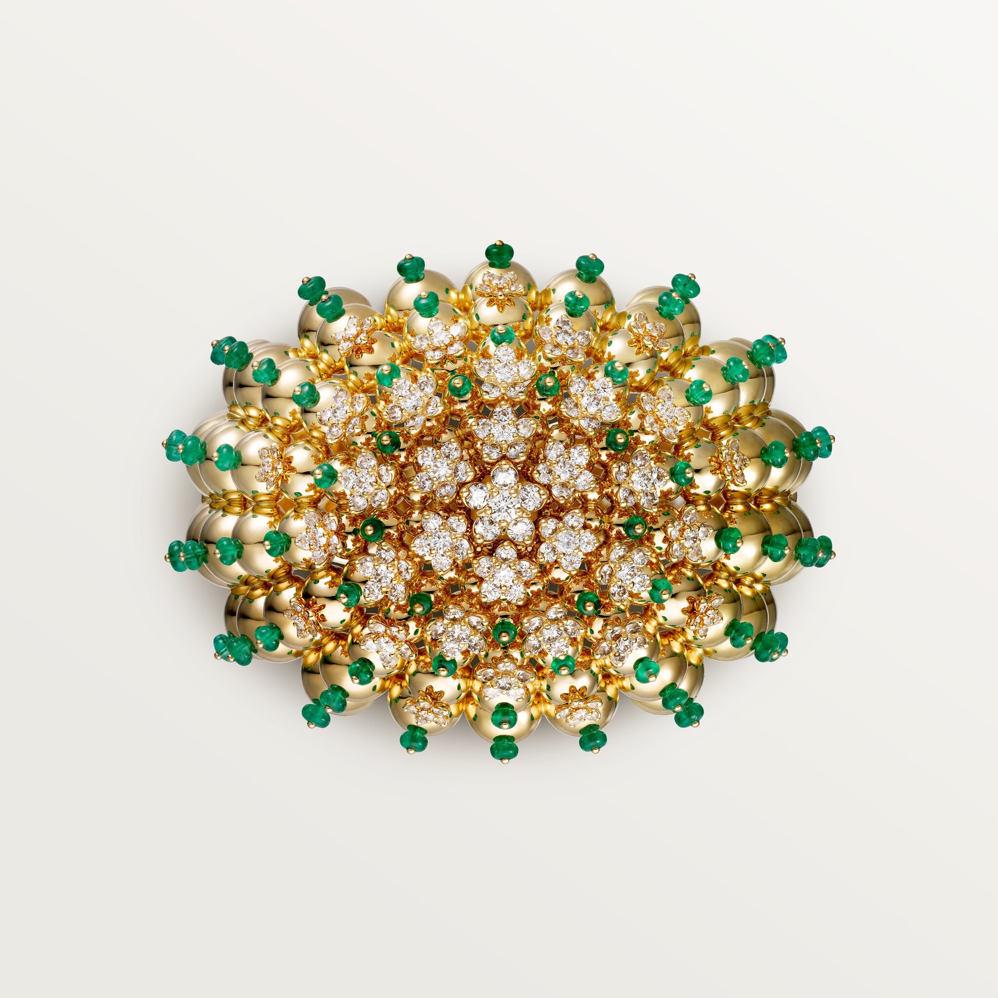 Cactus de Cartier bracelet, emerald beads, diamonds, image 7