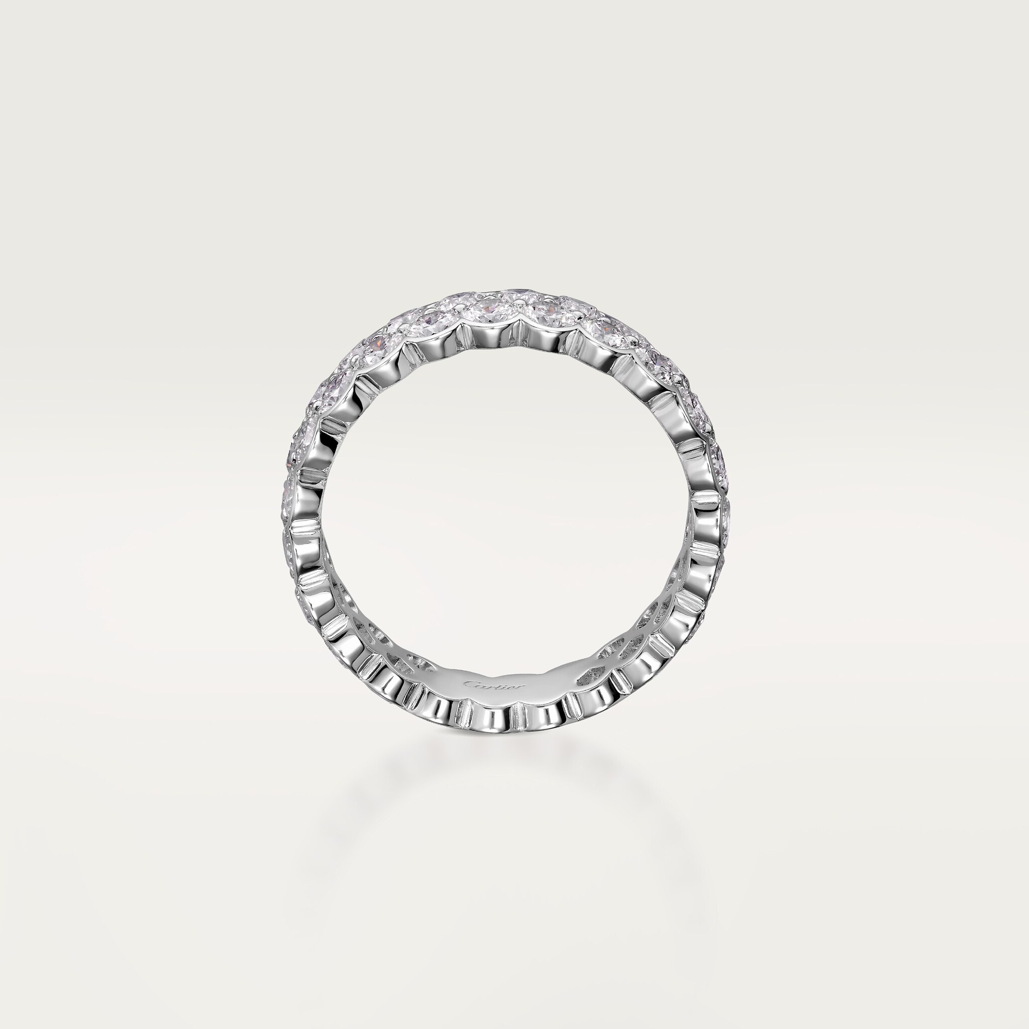 Broderie de Cartier wedding band, double row, diamonds