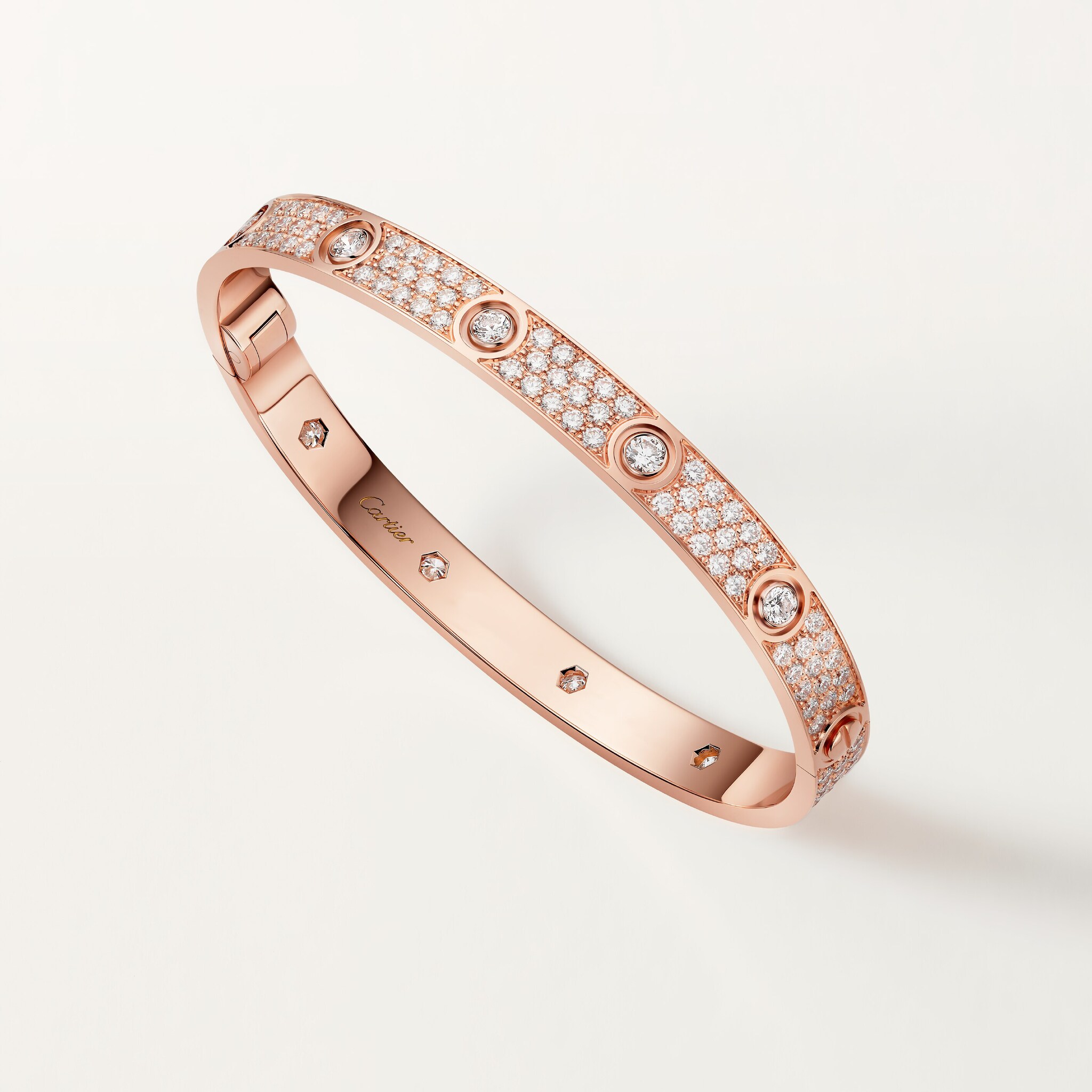 #LOVE# bracelet, classic model, paved, 10 diamonds