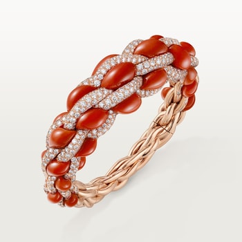Cartier Libre Tressage bracelet, coral Cartier Libre Tressage bracelet, coral