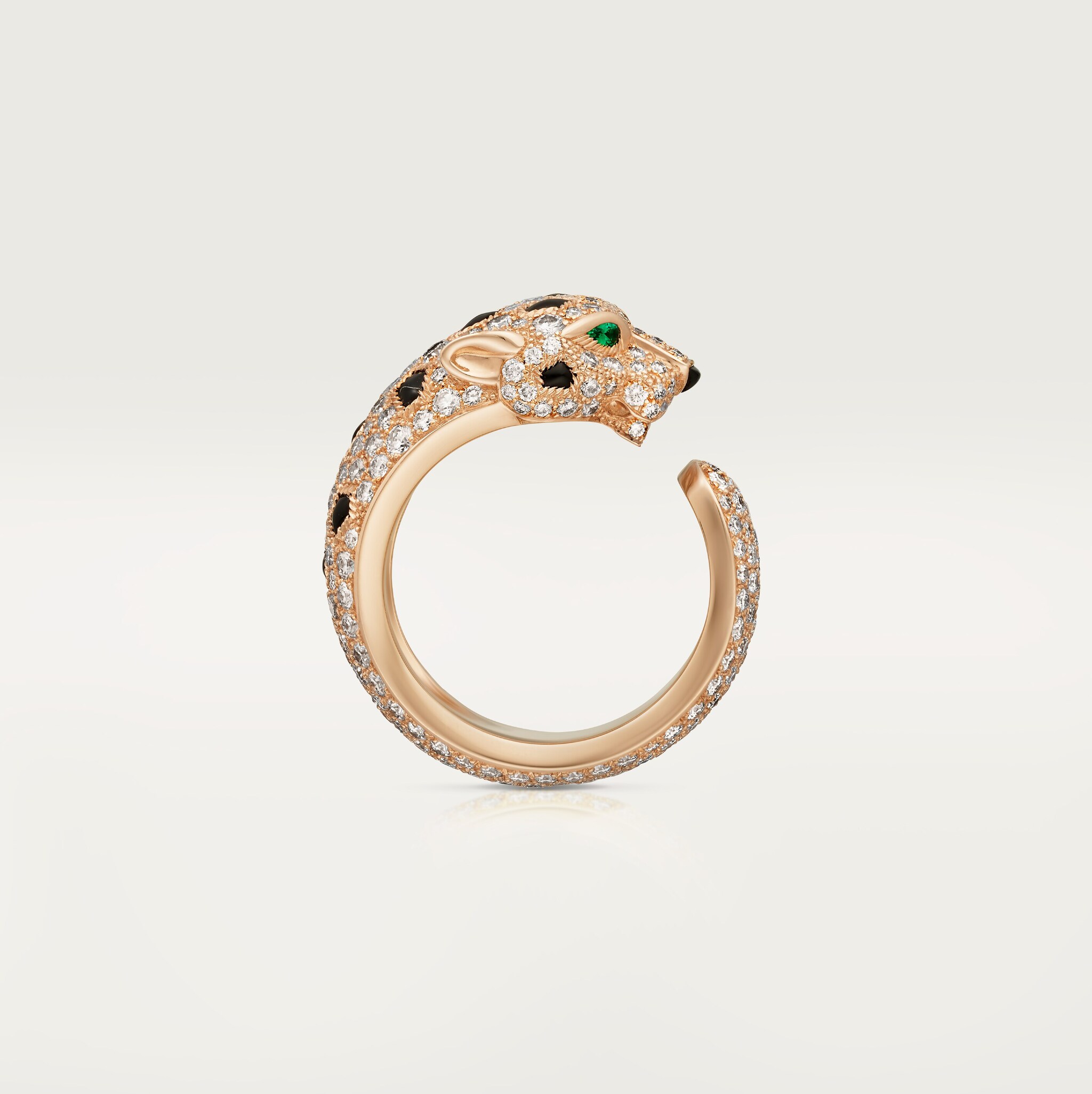 Panth&egrave;re de Cartier ring, medium model, paved