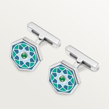 Green tricolor cufflinks exclusive to the Middle East Green tricolor cufflinks exclusive to the Middle East