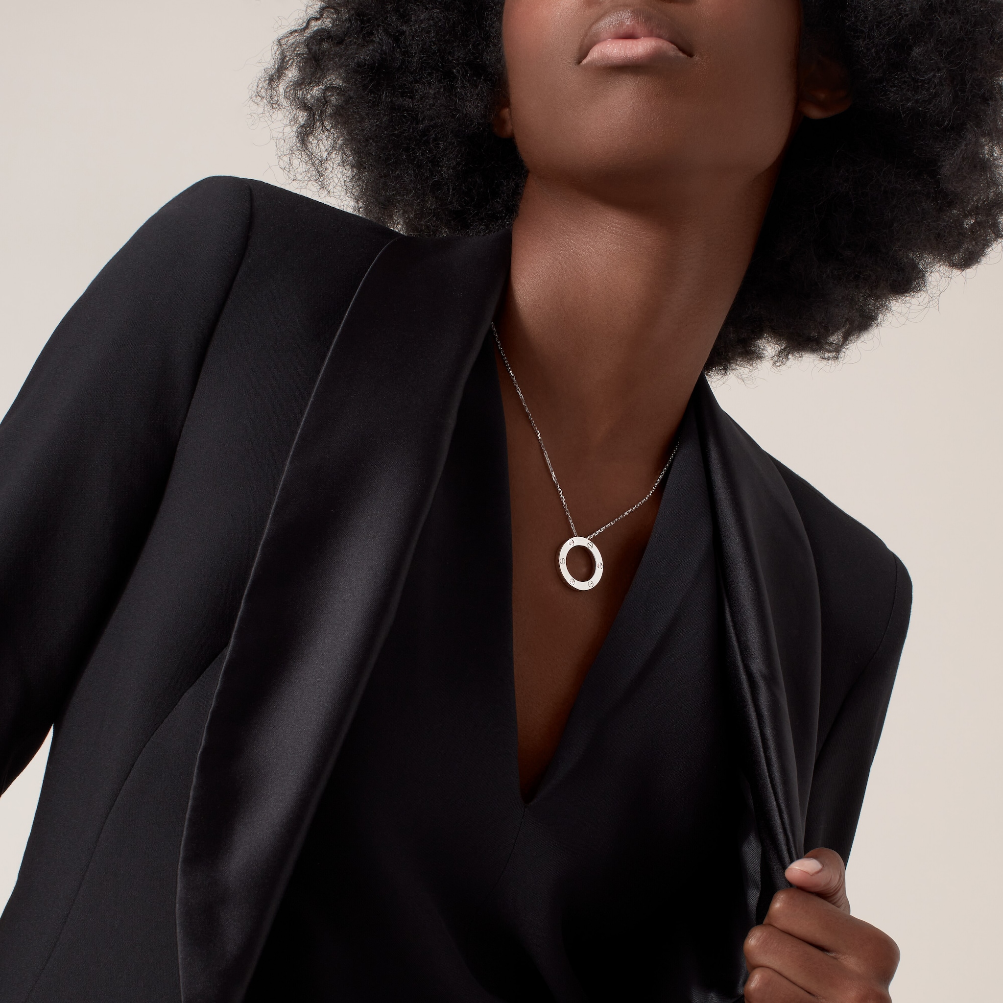 #LOVE# pendant, 3 diamonds