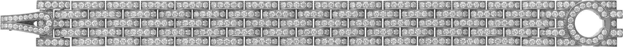 Agrafe bracelet, paved 