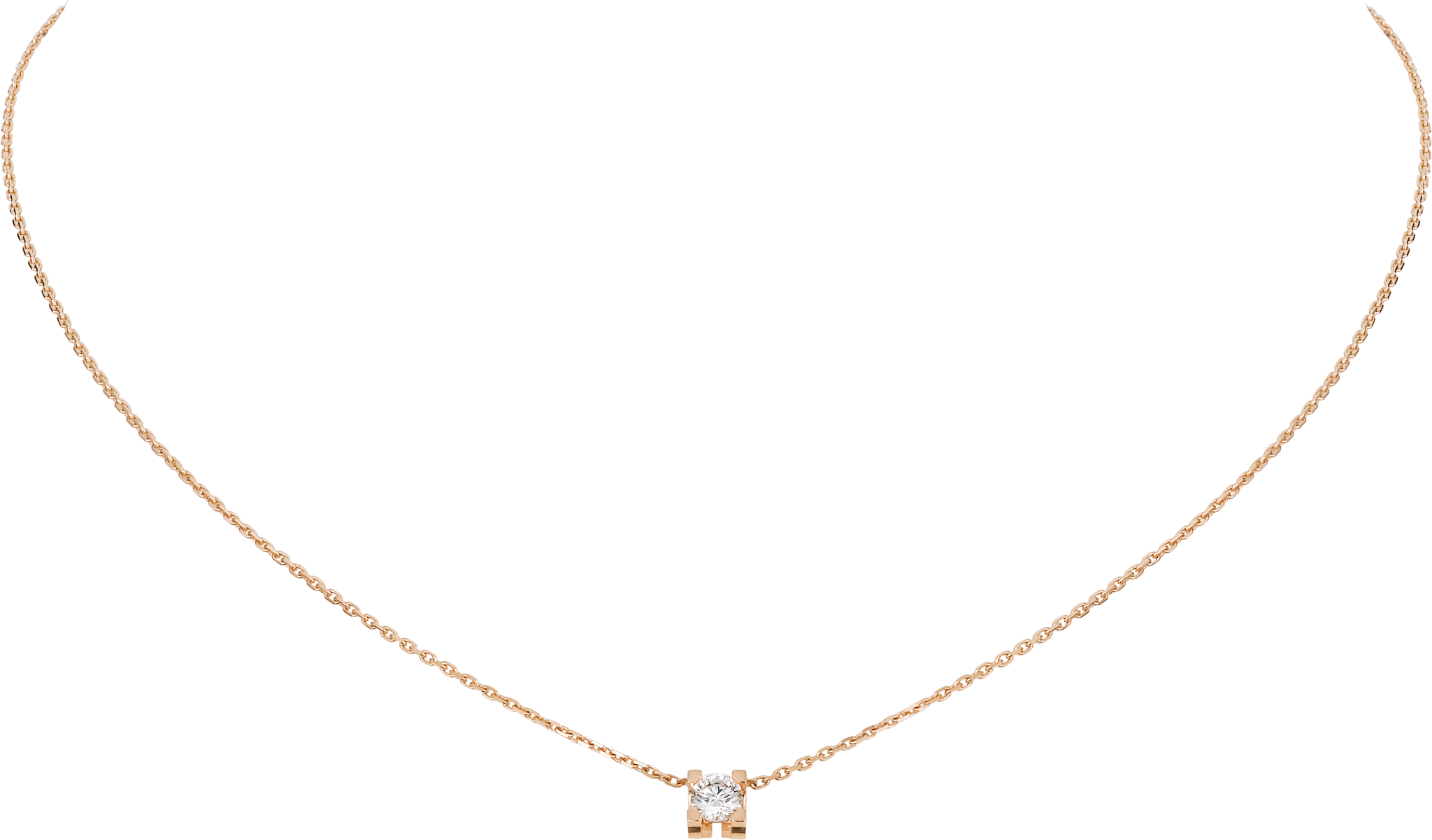 C de Cartier pendant, brilliant-cut diamond