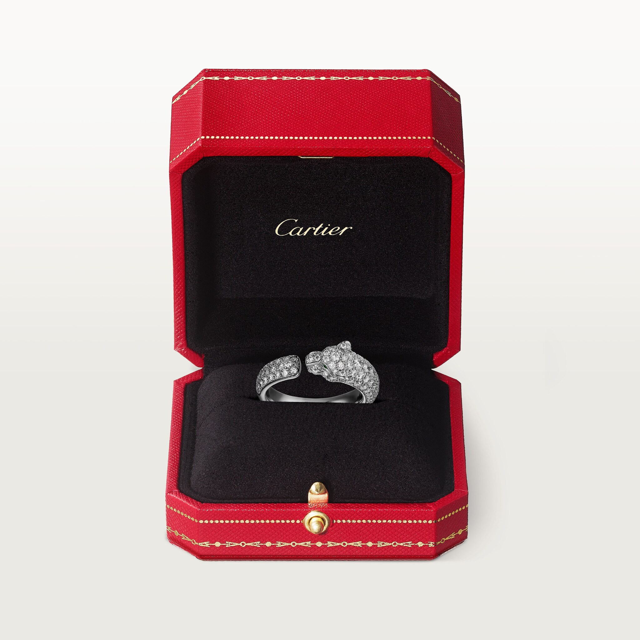 Panth&egrave;re de Cartier ring, small model, paved, image 5