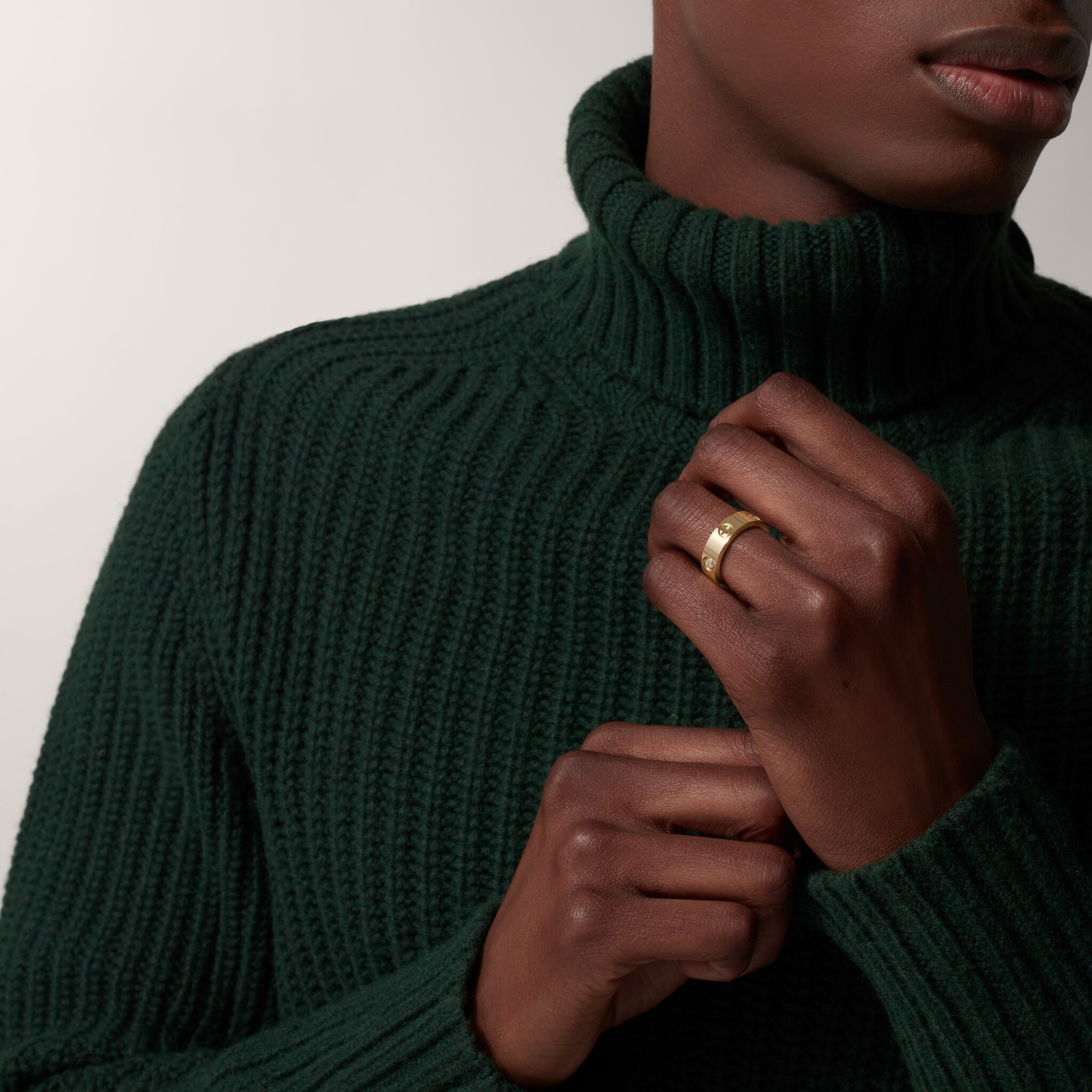 #LOVE# ring, classic model, 3 diamonds