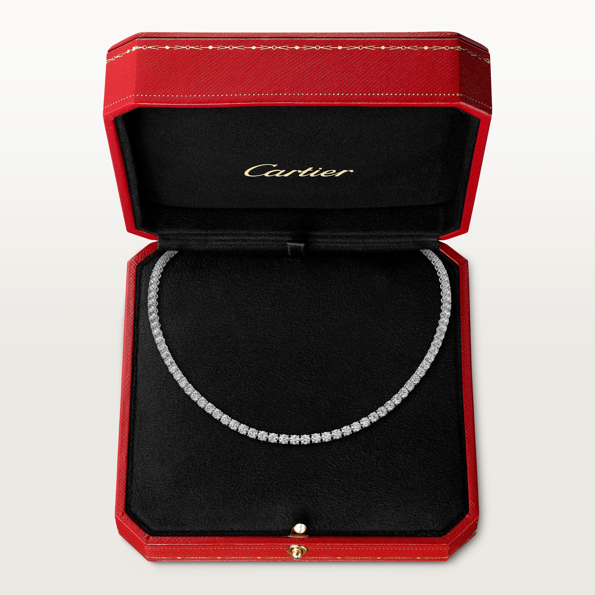 Lignes Essentielles necklace, brilliant-cut diamonds