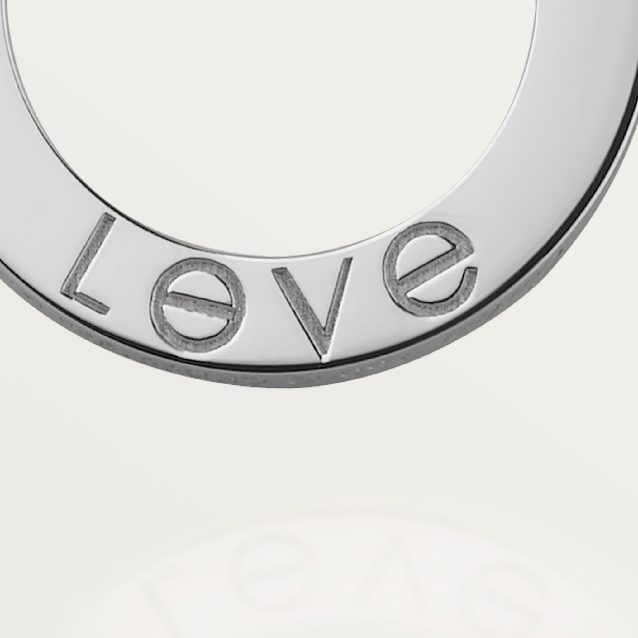 #LOVE# pendant, 3 diamonds