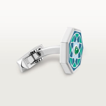 Green tricolor cufflinks exclusive to the Middle East Green tricolor cufflinks exclusive to the Middle East
