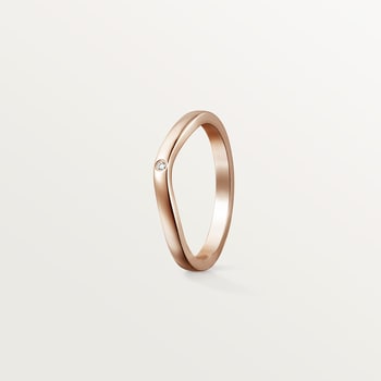 Ballerine wedding band, 2 mm width, 3 diamonds Ballerine wedding band, 2 mm width, 3 diamonds