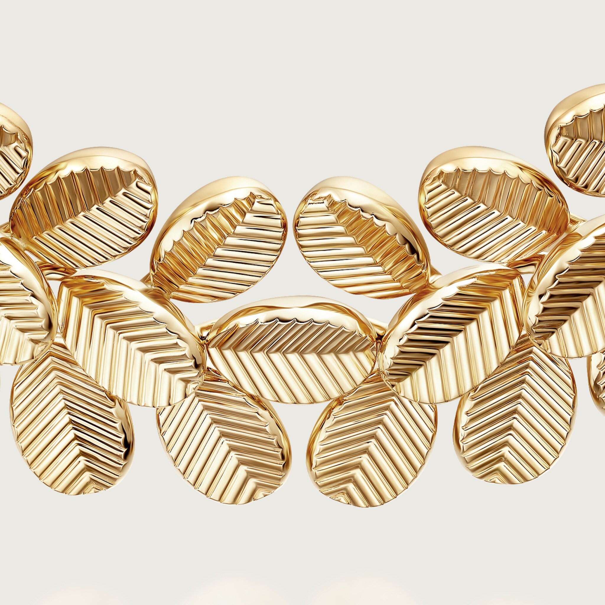 Grain de Caf&eacute; necklace, semi-paved, image 5