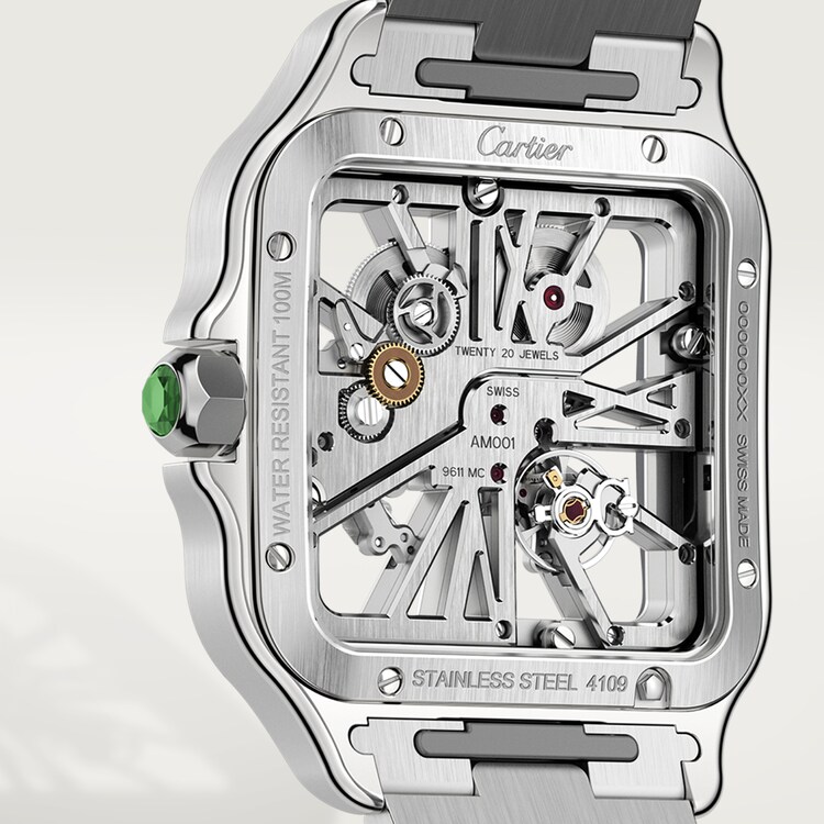 Cartier santos back best sale