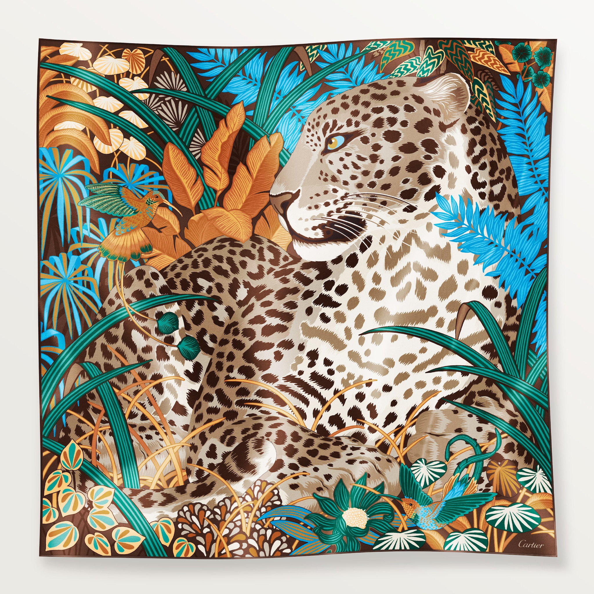 Panther in the Jungle motif square 90