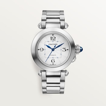 Cartier silver watch discount womens