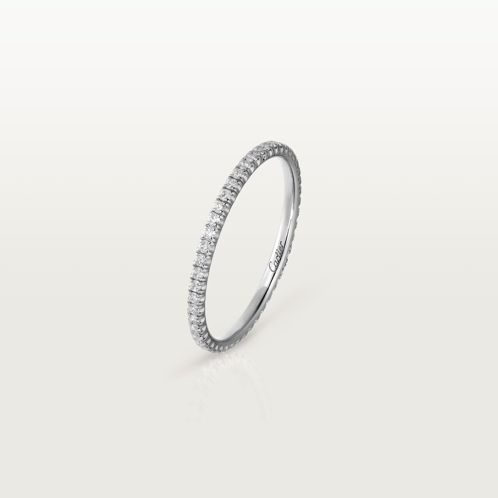 Etincelle de Cartier wedding band, 1.5 mm width, paved