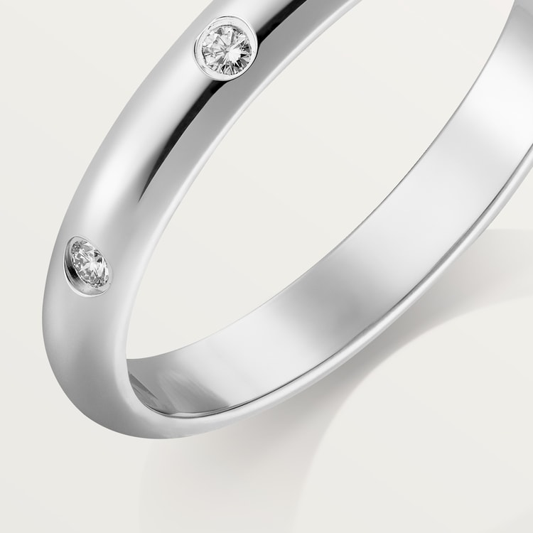 CRB4058300 - 1895 wedding band - Platinum, diamonds - Cartier CRB4058300 - 1895 wedding band - Platinum, diamonds - Cartier