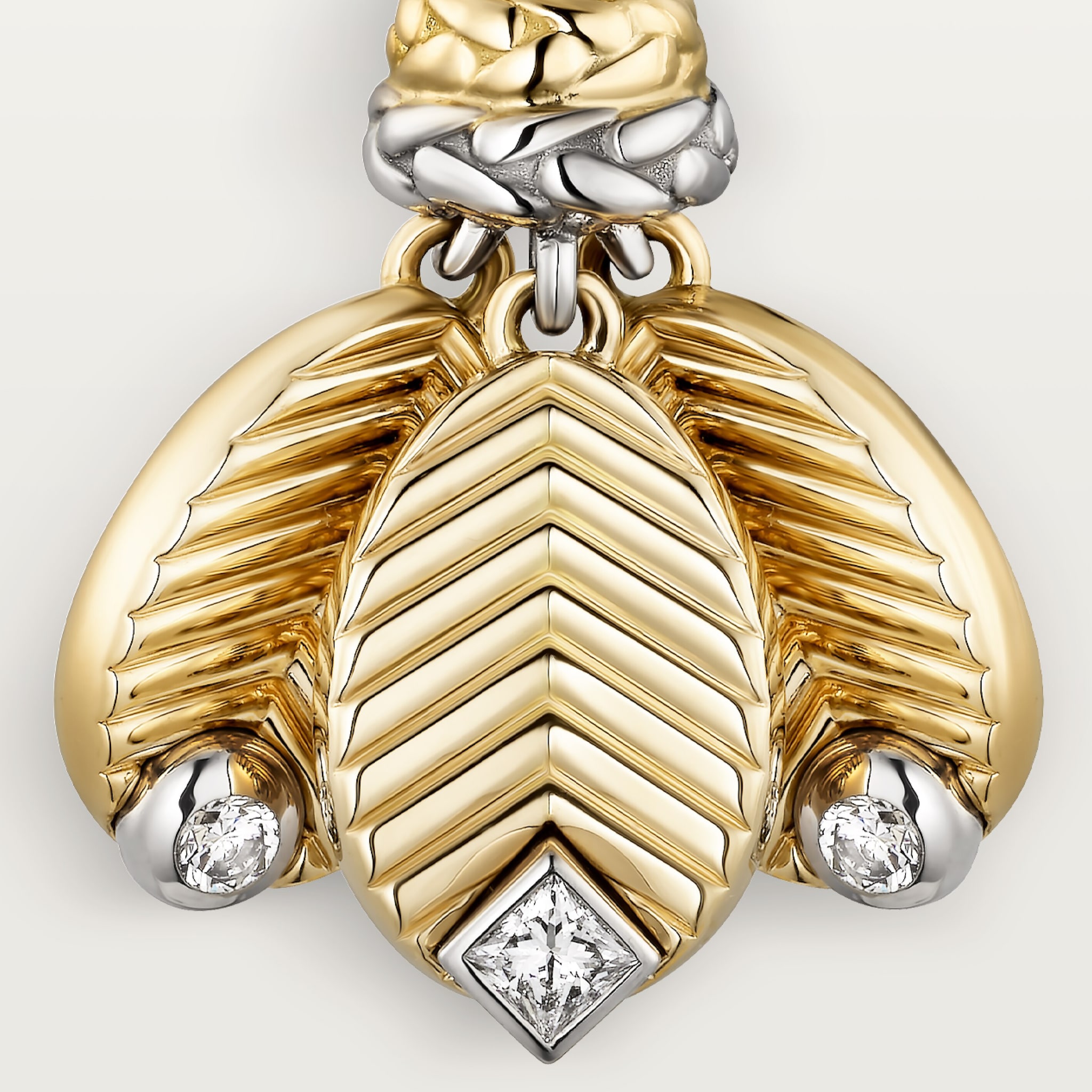 Grain de Caf&eacute; earrings, diamonds, image 6