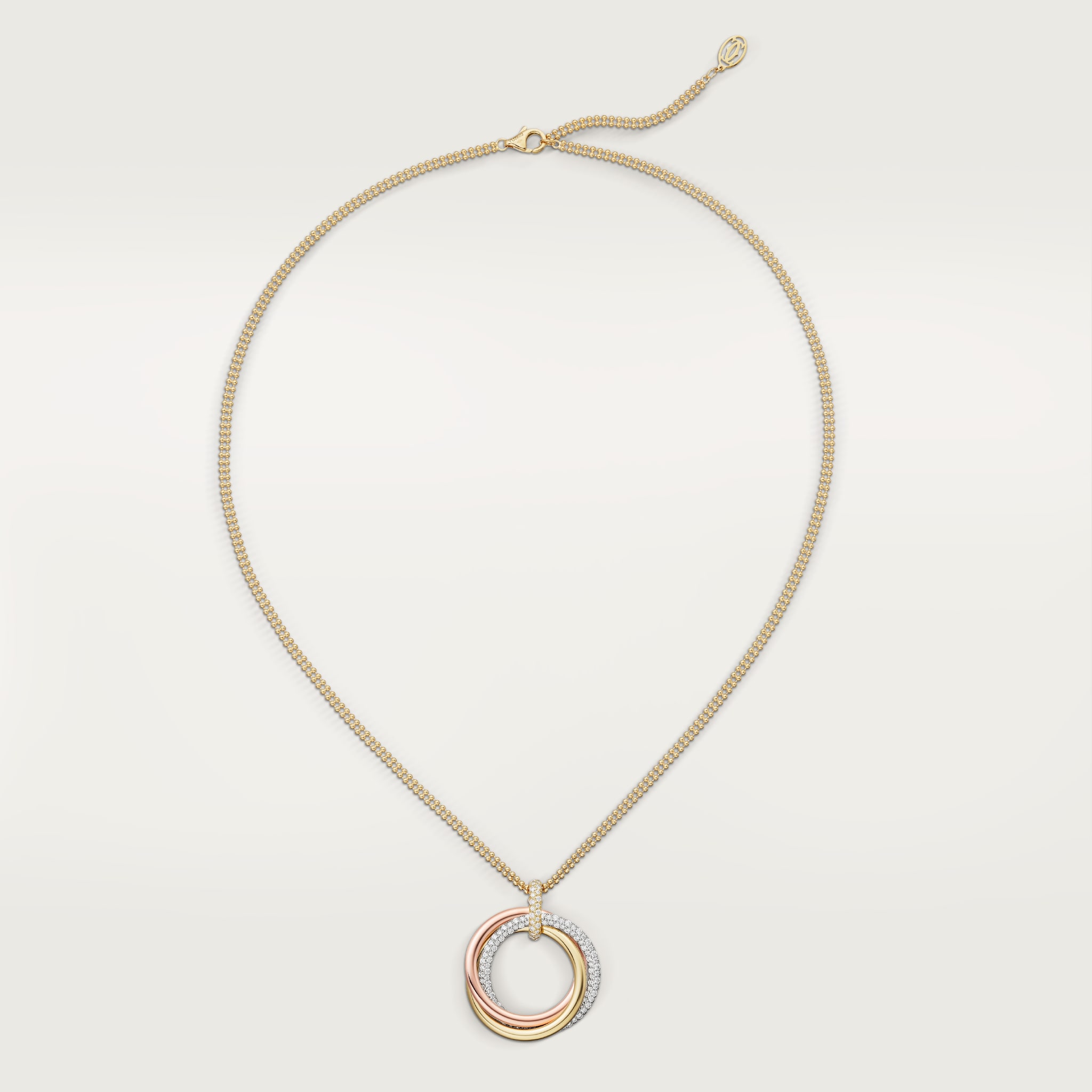 Trinity pendant, large model, semi-paved