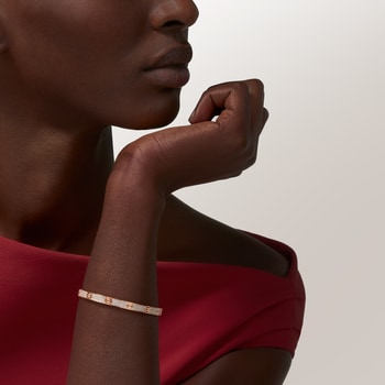 #LOVE# bracelet, medium model, paved #LOVE# bracelet, medium model, paved