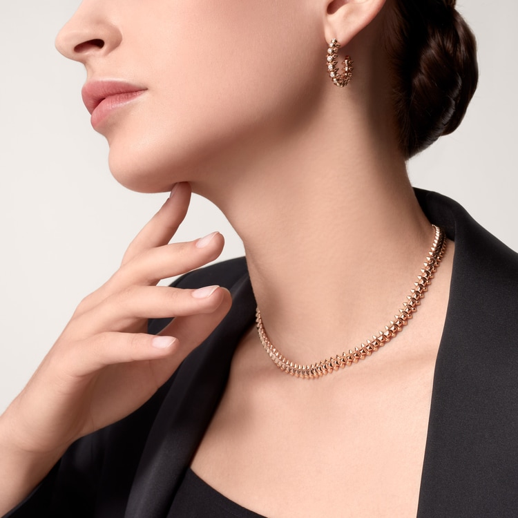 CRN8515173 Clash de Cartier earrings Diamonds Rose gold
