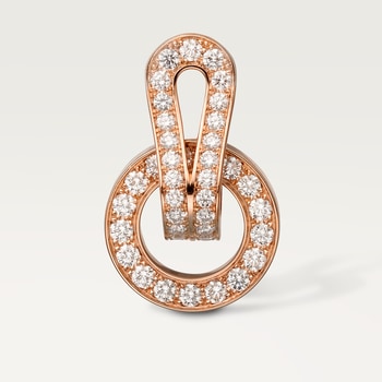 Agrafe earrings, paved Agrafe earrings, paved