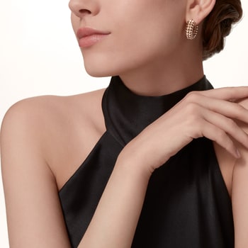Clash de Cartier hoop earrings, double row Clash de Cartier hoop earrings, double row