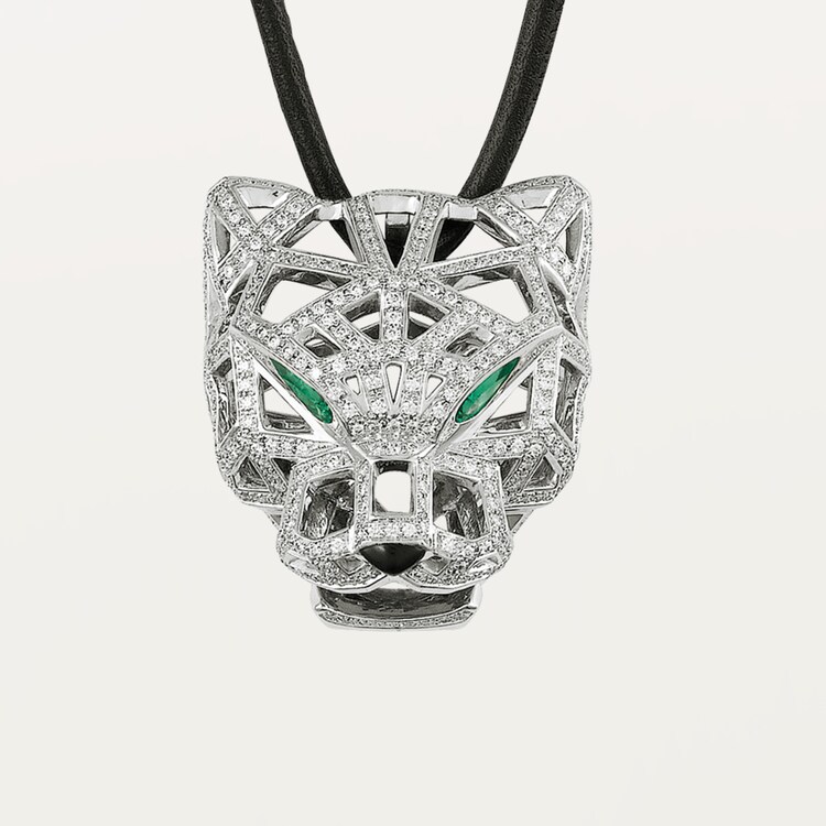 CRN7424209 Panthere de Cartier necklace White gold emeralds diamonds onyx Cartier