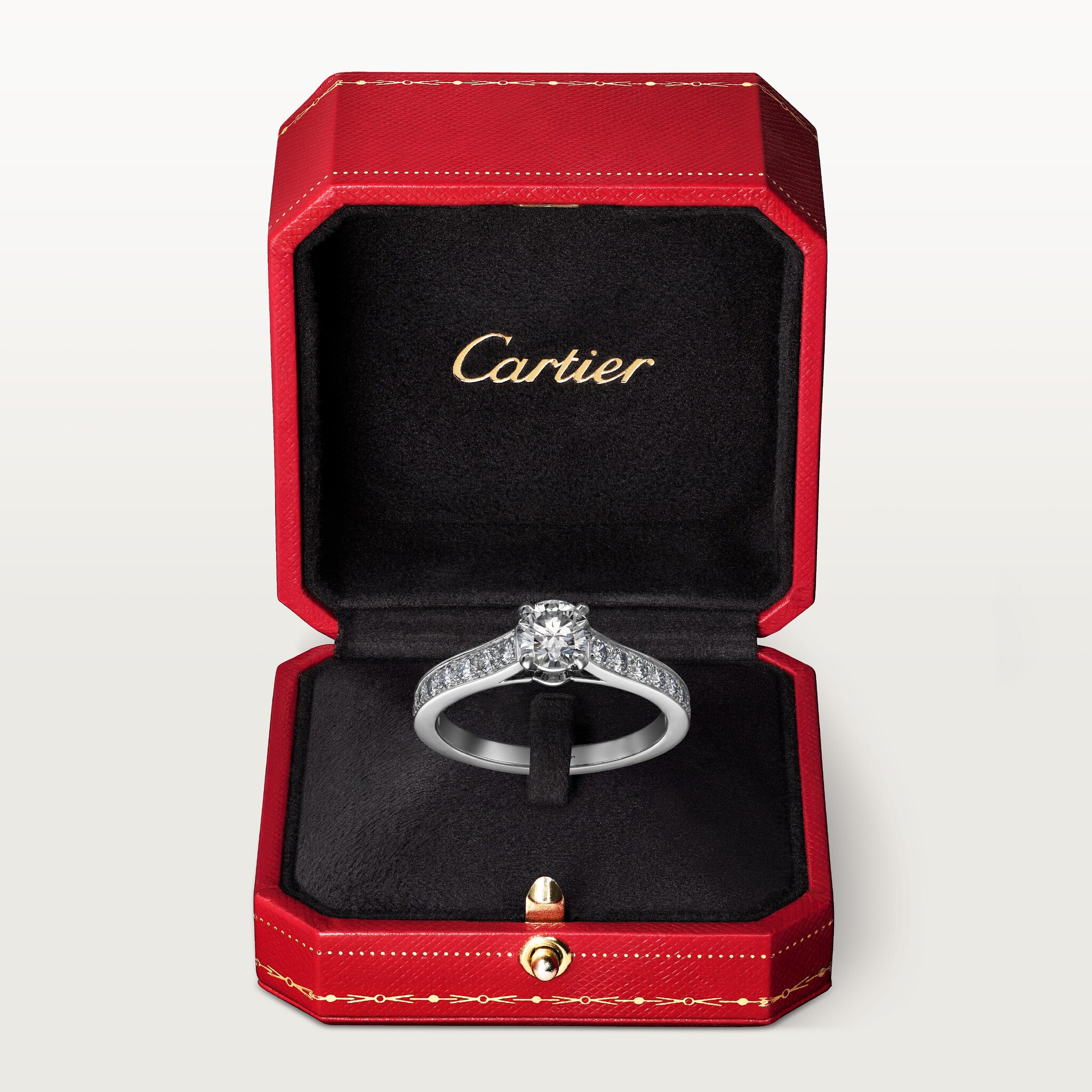 1895 solitaire, brilliant-cut diamond, paved , image 7