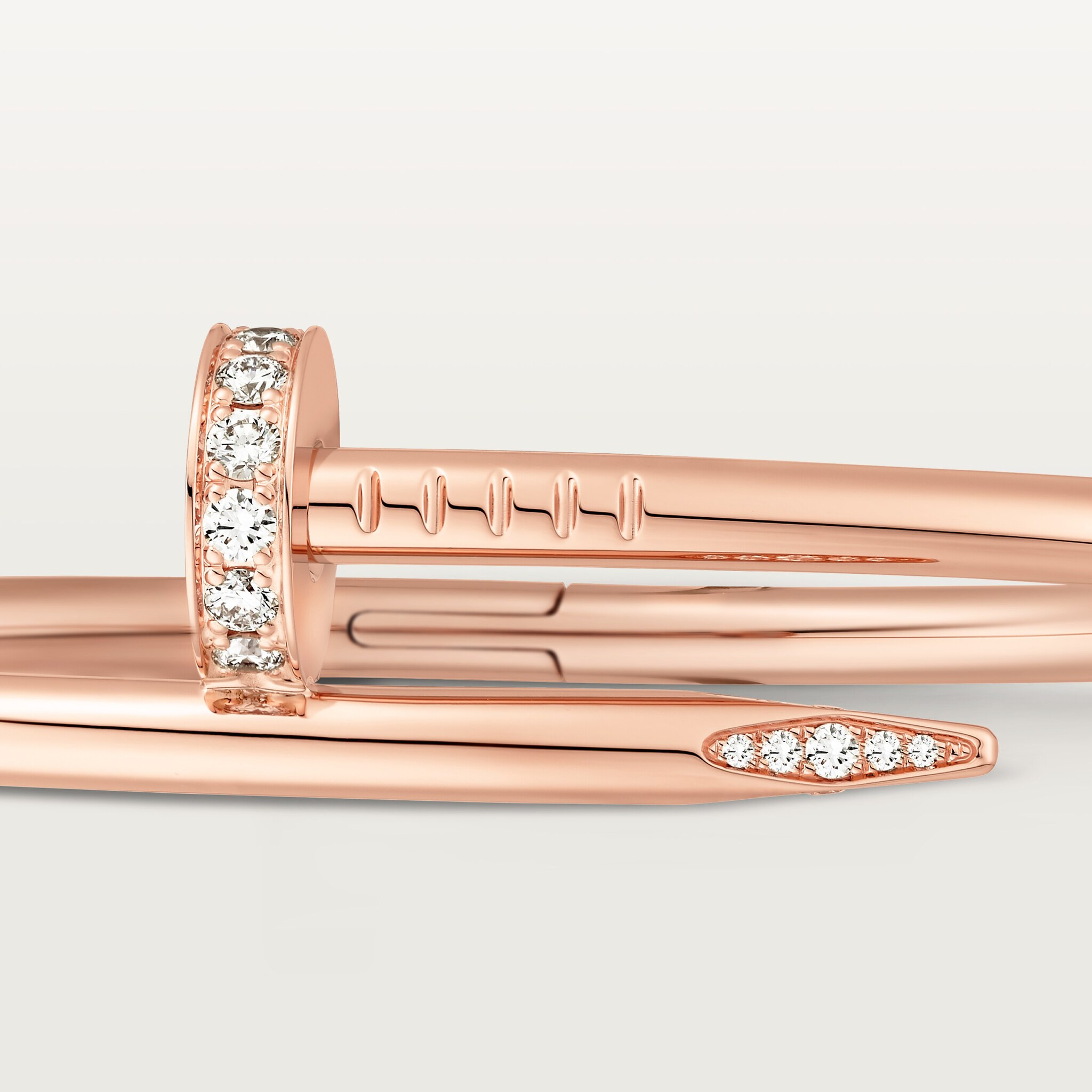 CRB6048517 - Juste un Clou bracelet - Rose gold, diamonds - Cartier