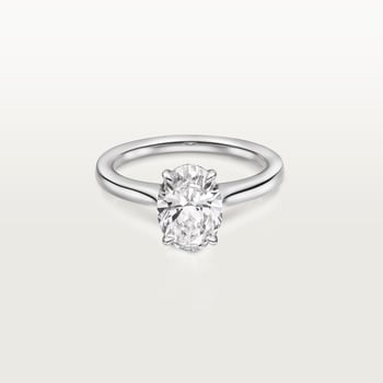 1895 solitaire, oval-cut diamond 1895 solitaire, oval-cut diamond