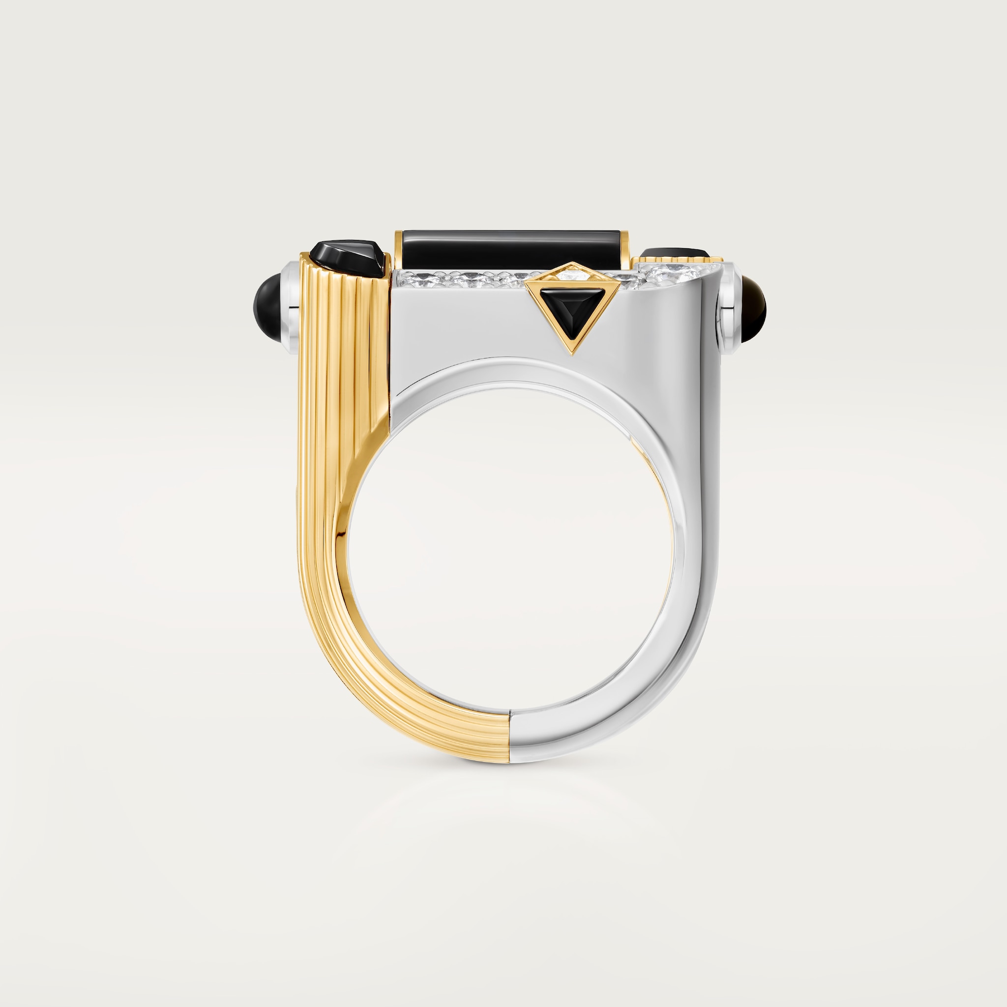 แหวน G&eacute;om&eacute;trie & Contrastes ประดับโอนิกซ์และอัญมณี รูปภาพ 5