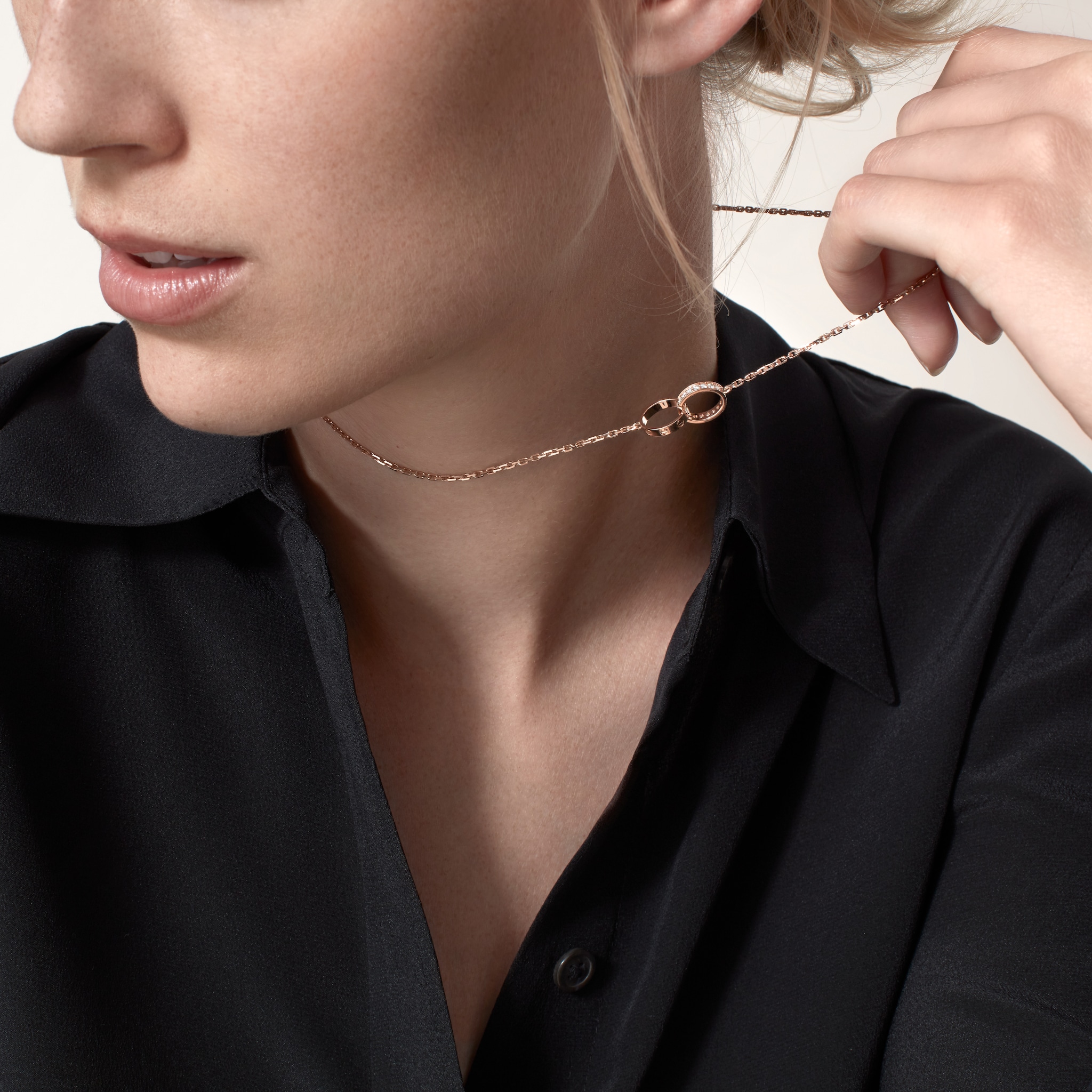 #LOVE# pendant, half-paved, image 6