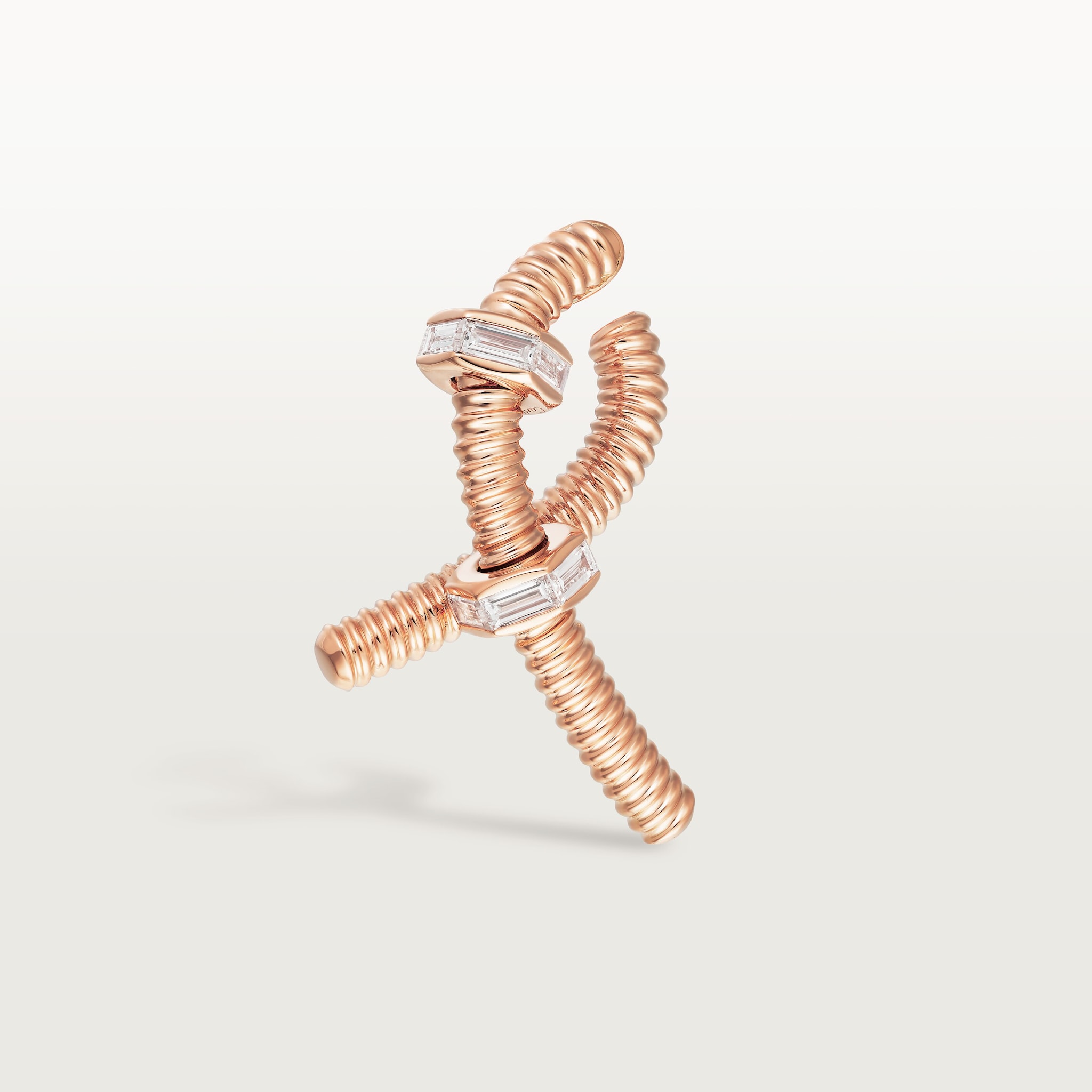 Ecrou de Cartier single left earring, diamonds