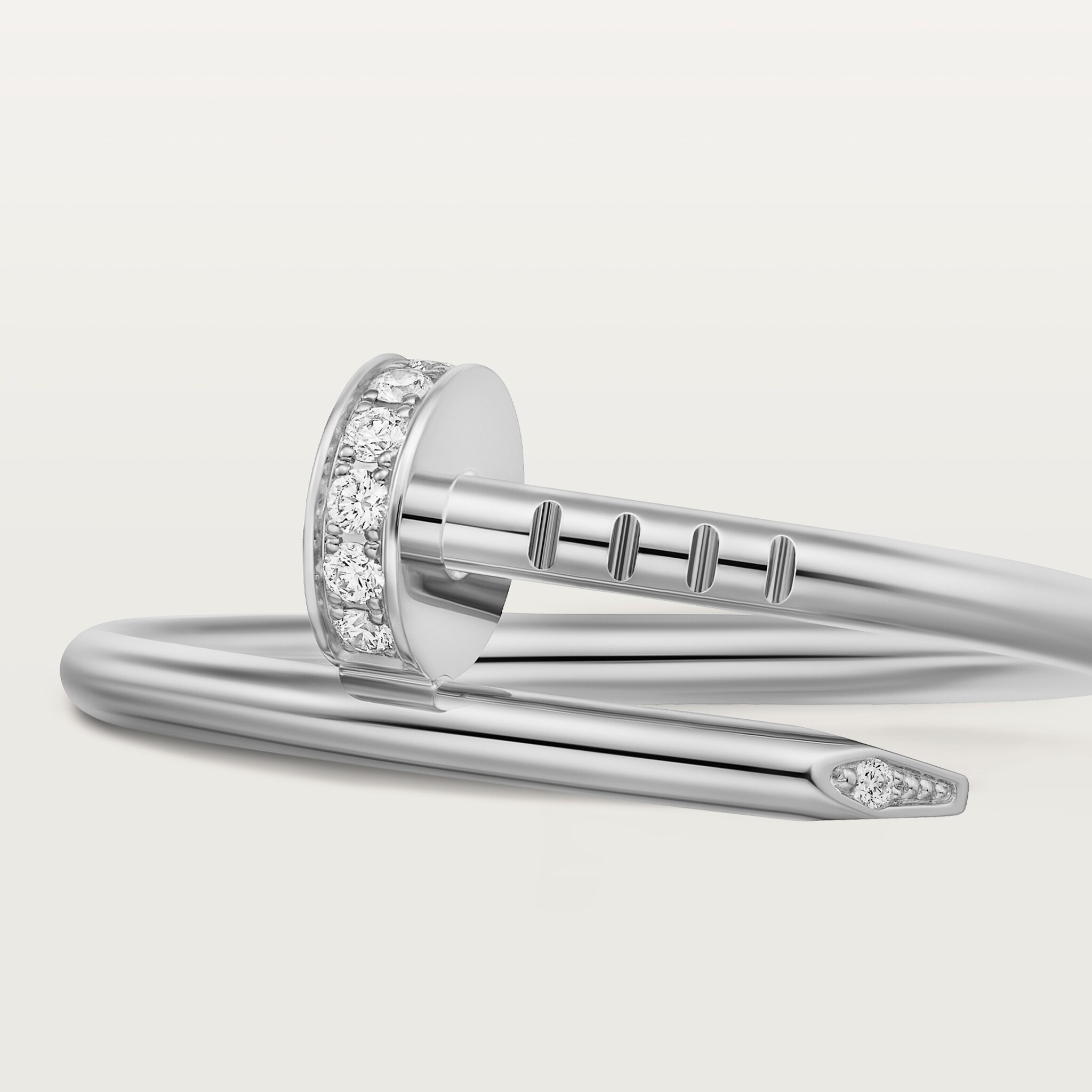 Juste un Clou ring, small model, diamonds, image 7