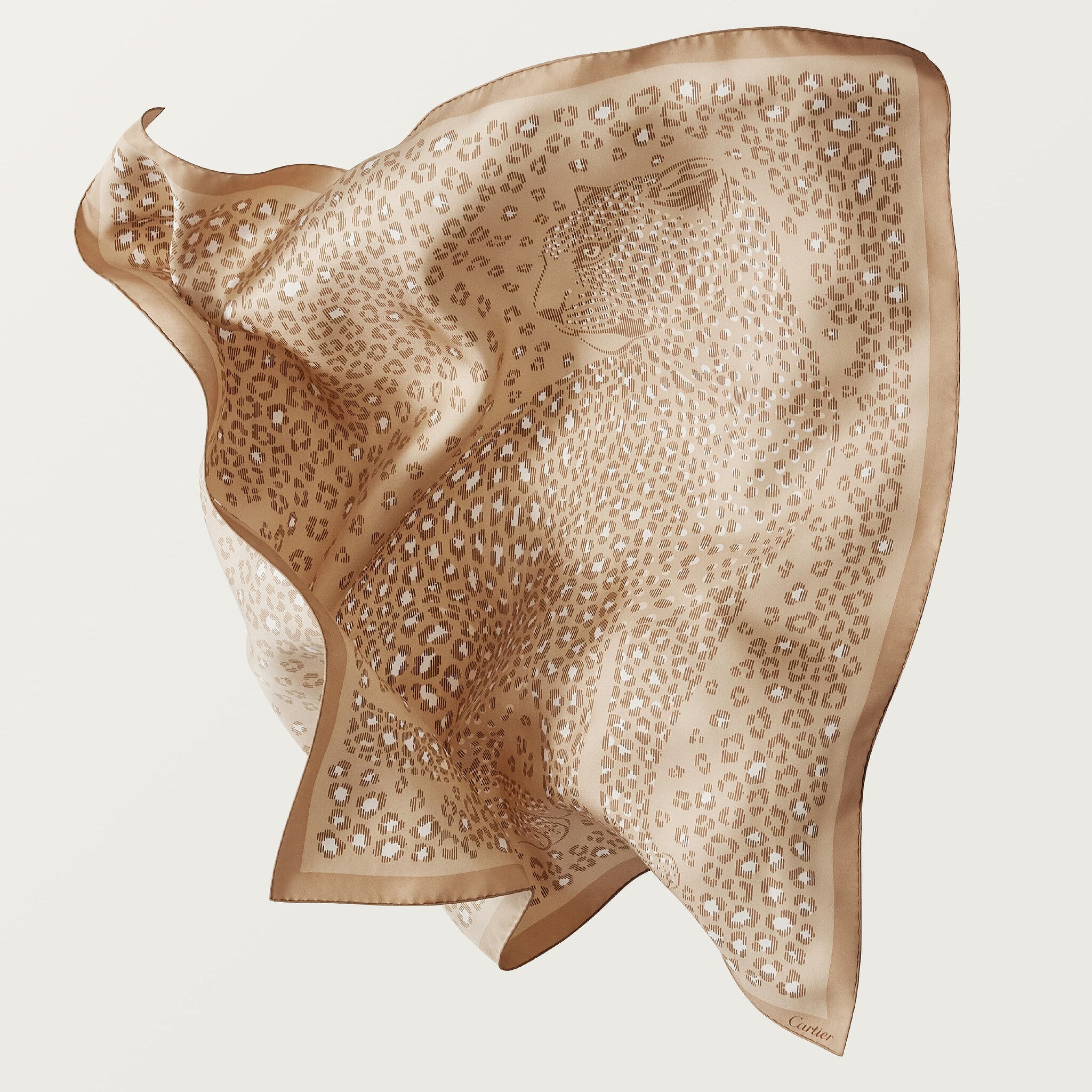 90 scarf, Panthere dots